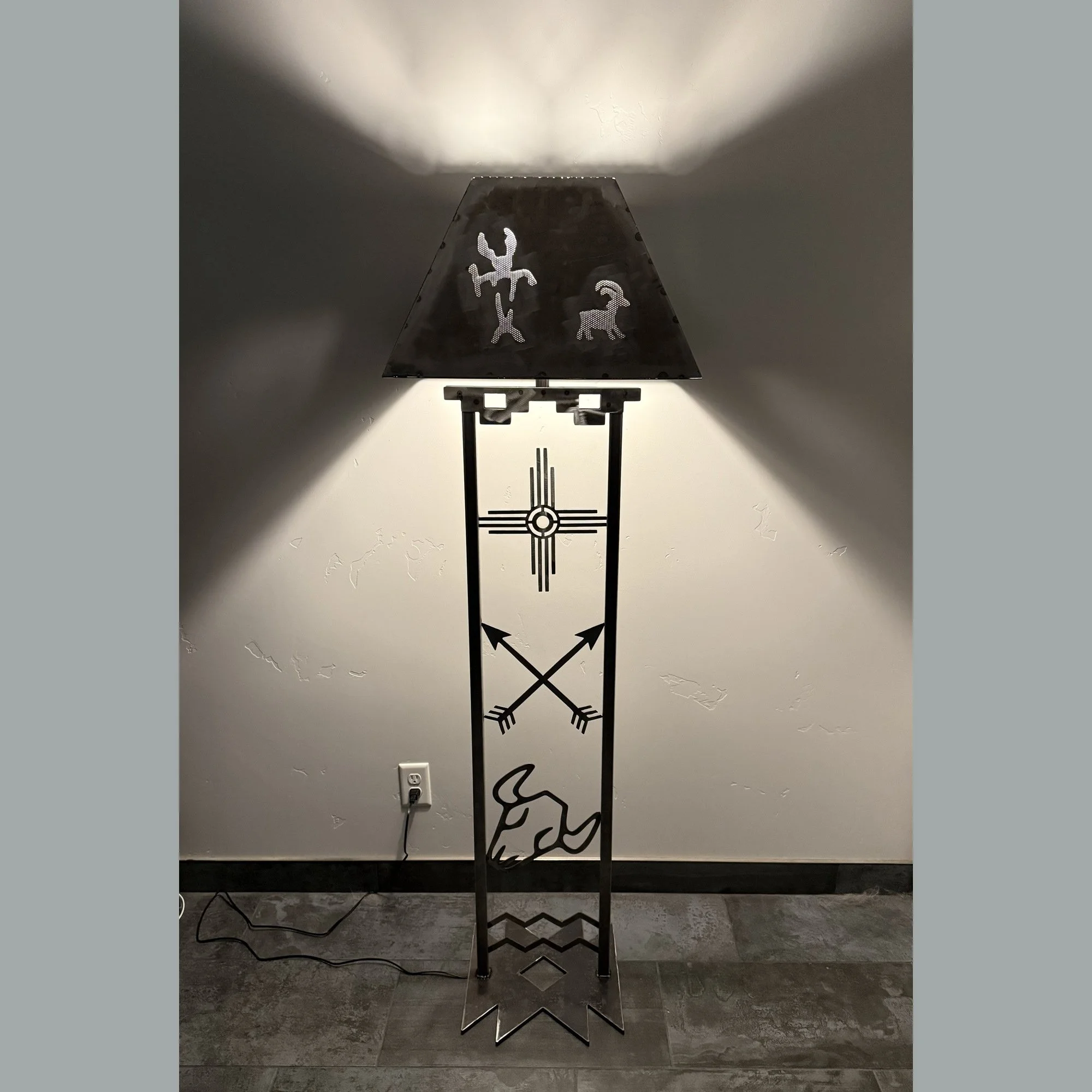 Southwestern Totemic Floor Lamp