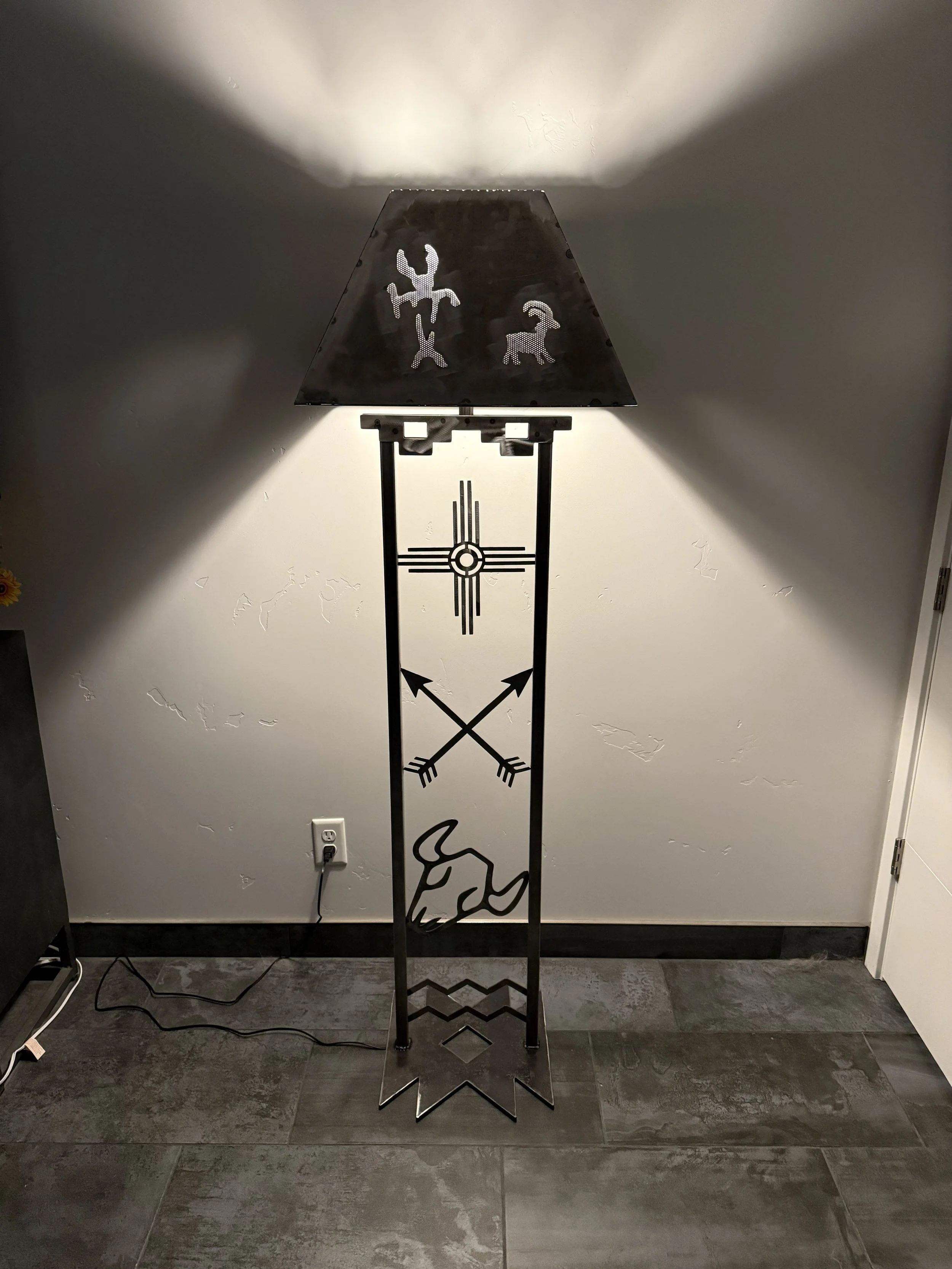 Southwestern Totemic Floor Lamp