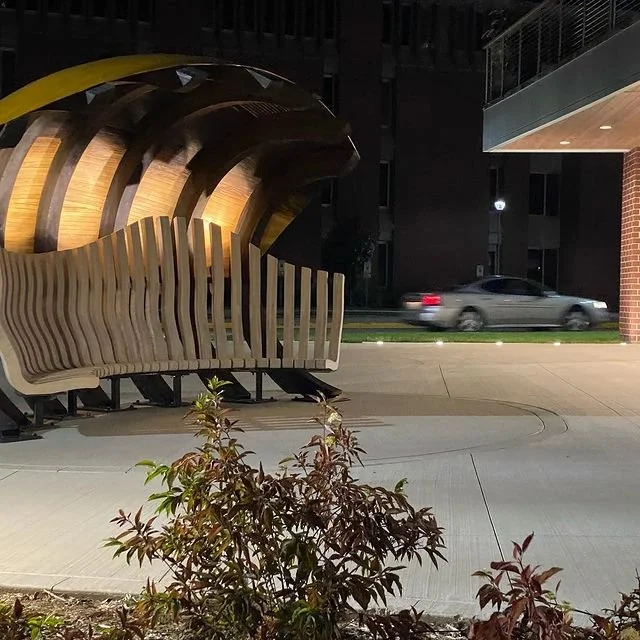 finished product at night