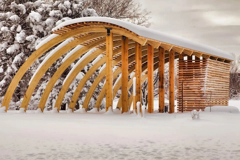 attractive community landmark even in winter