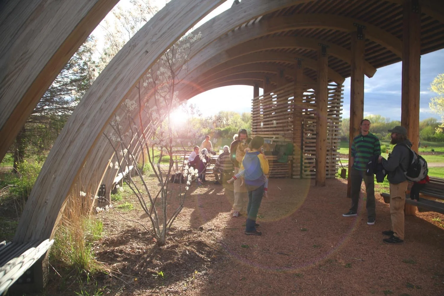 a community space as well as functional work area