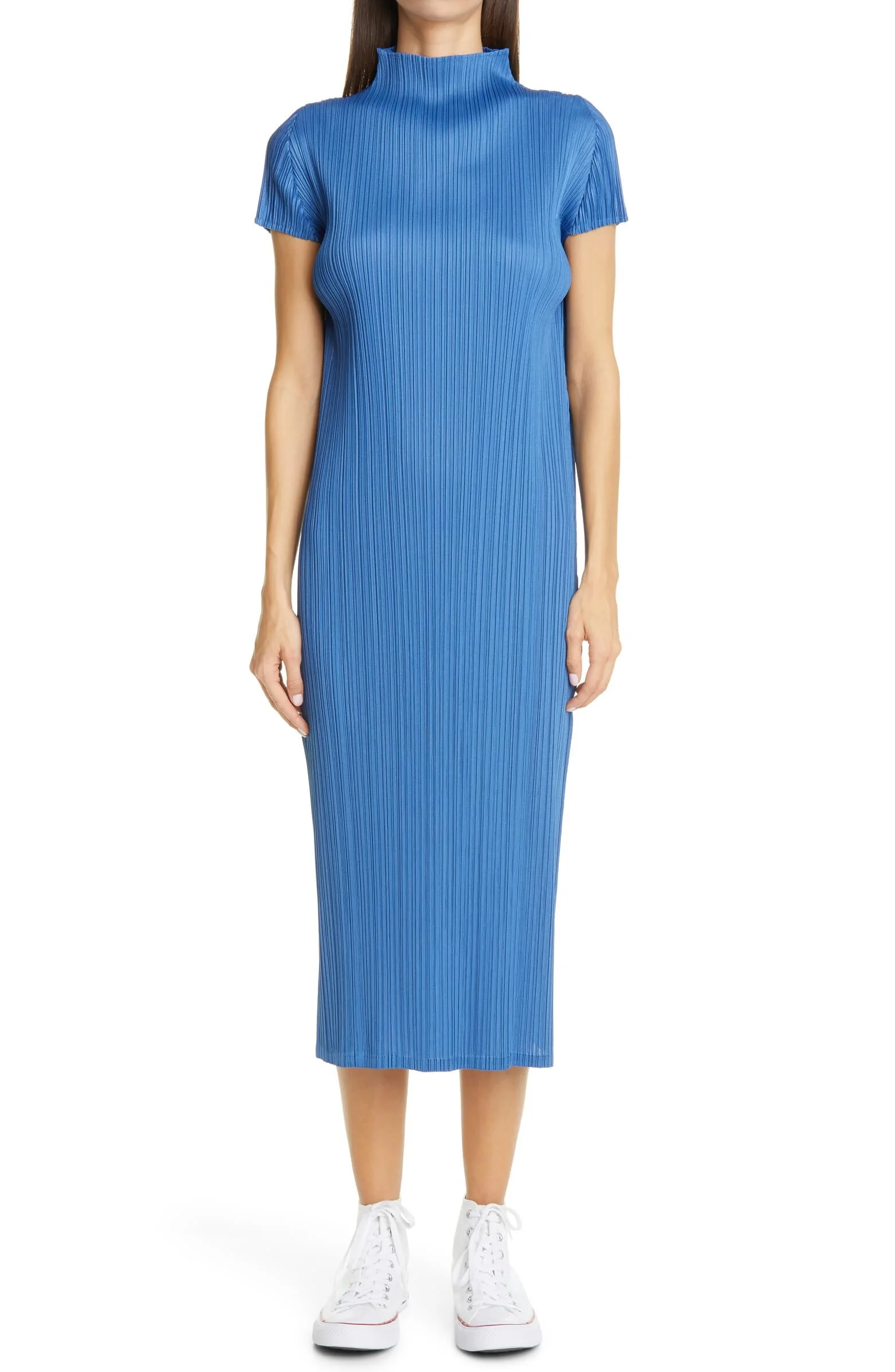 August Pleated Midi Dress