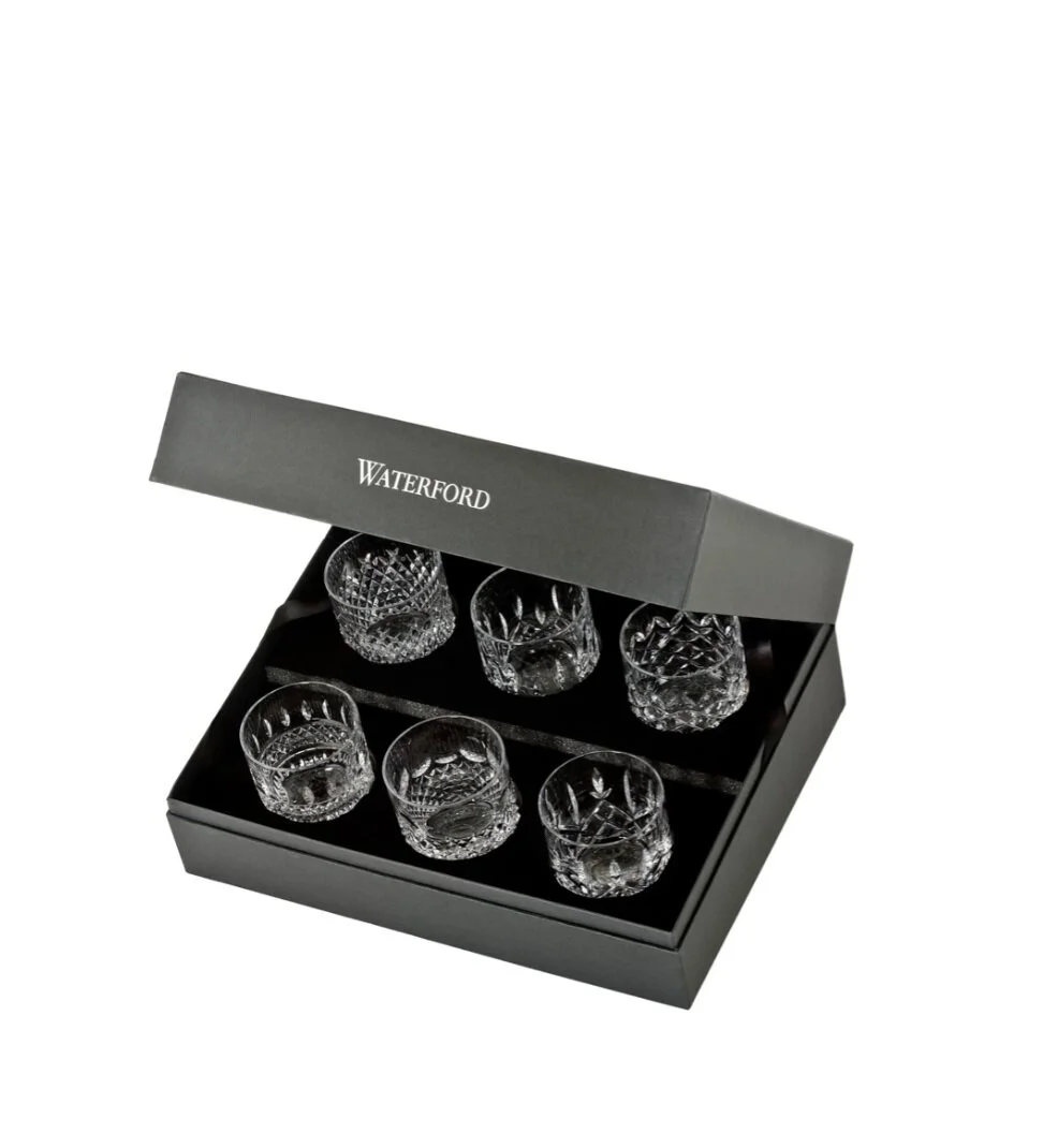 Lismore Connoisseur Heritage Set of 6 Straight Sided Lead Crystal Tumblers