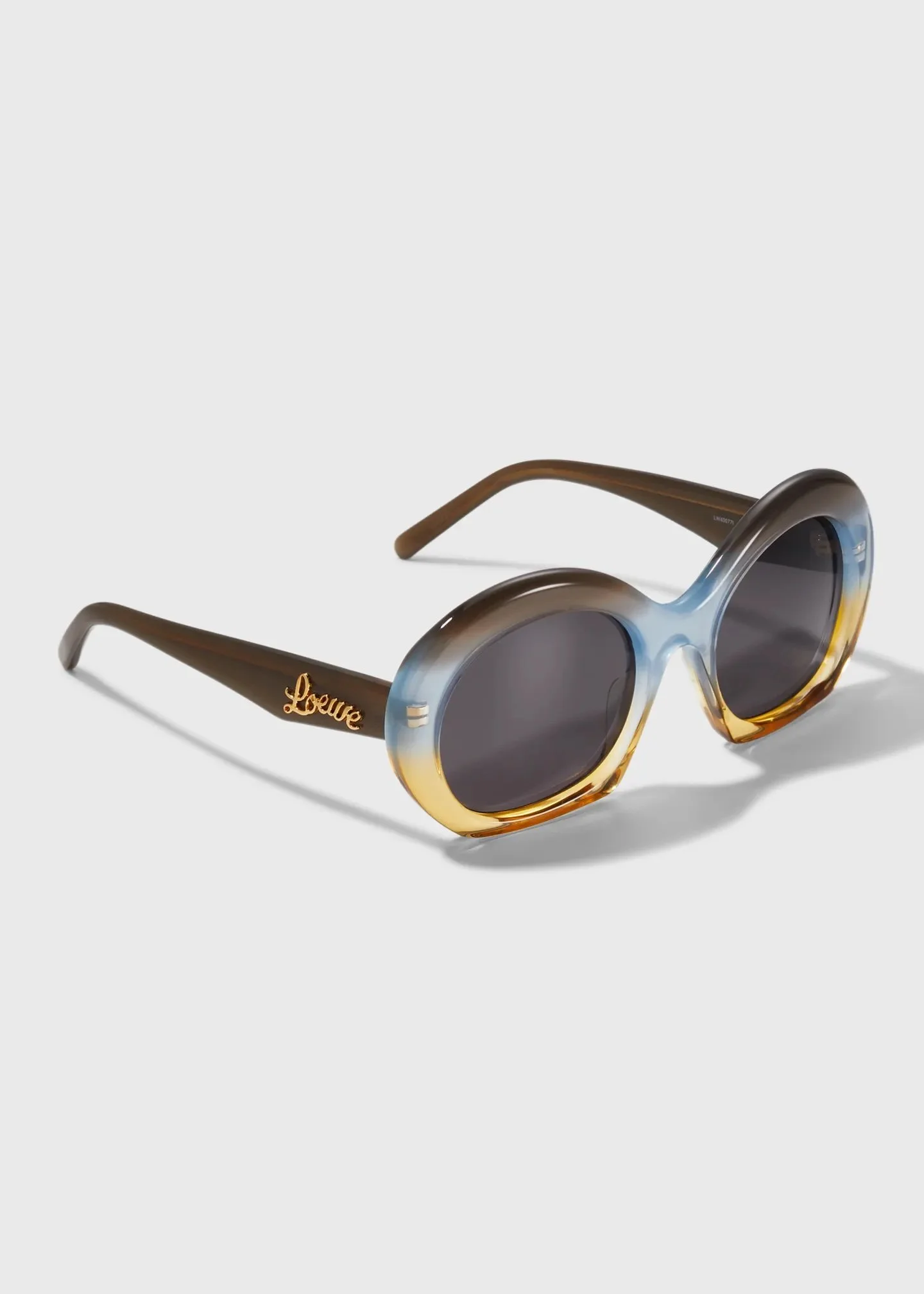 Logo Vintage Round Acetate Sunglasses