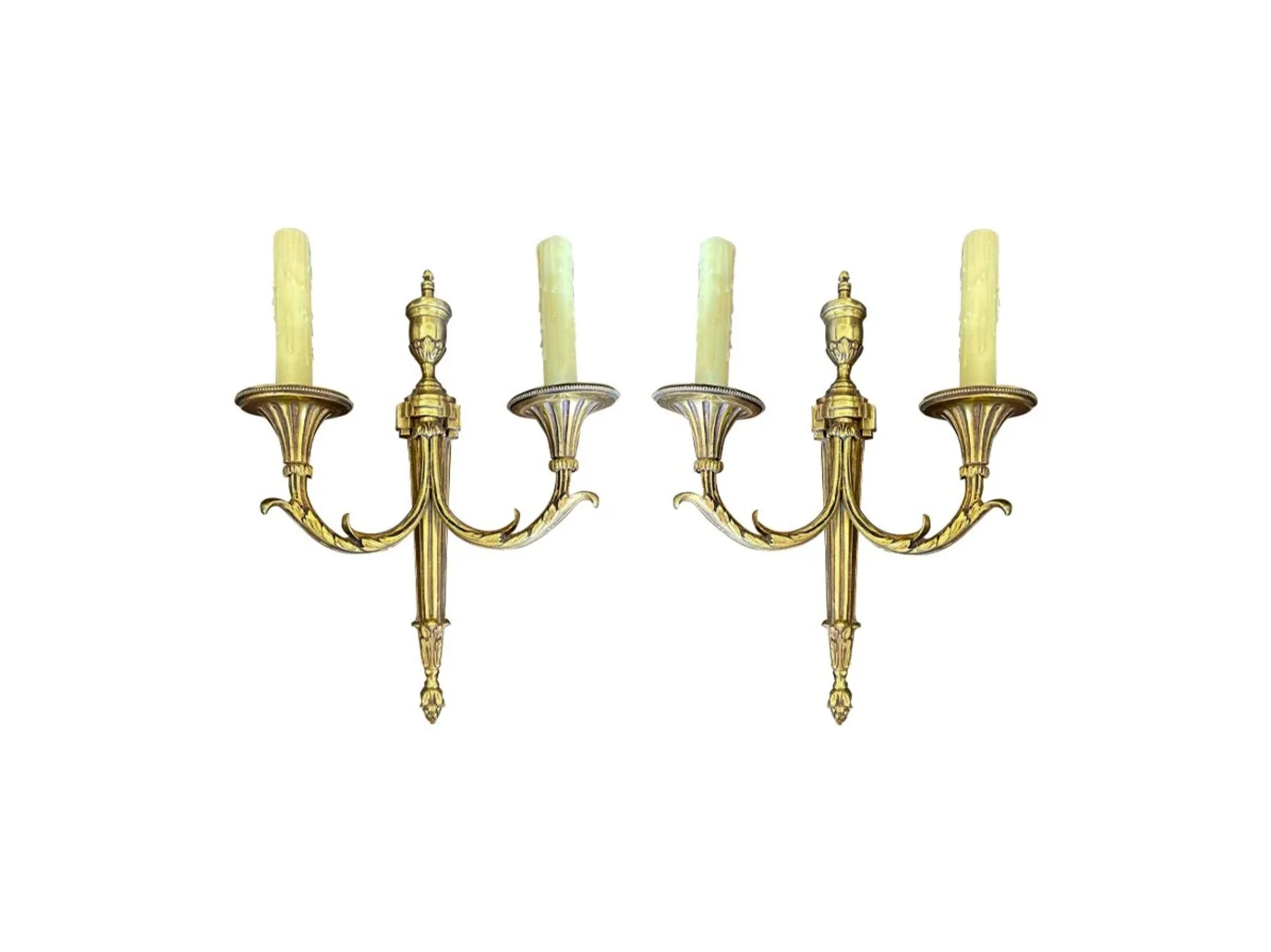 Pair of Bronze Sconces 1