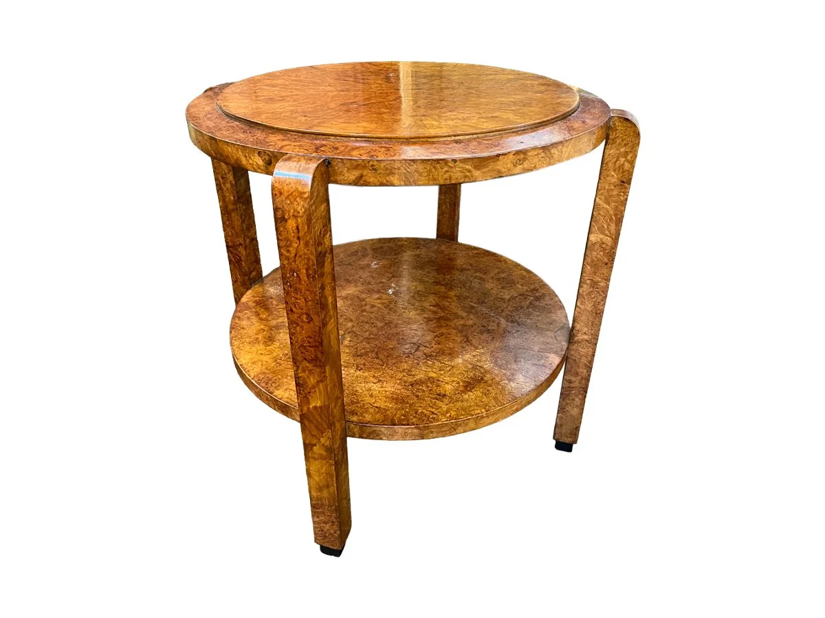 Mid Century Wood Round Table