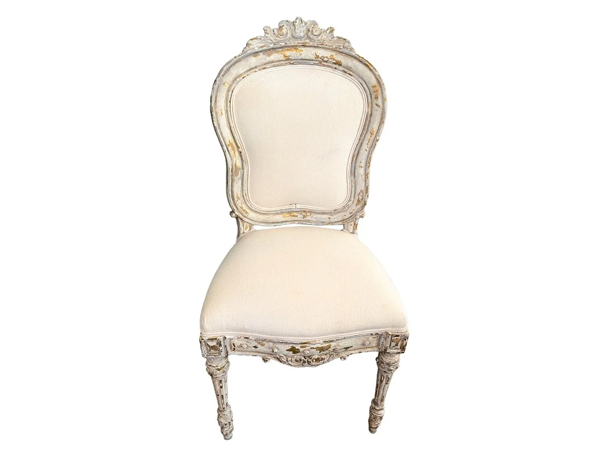 19c French Rococo-Style Side Chair