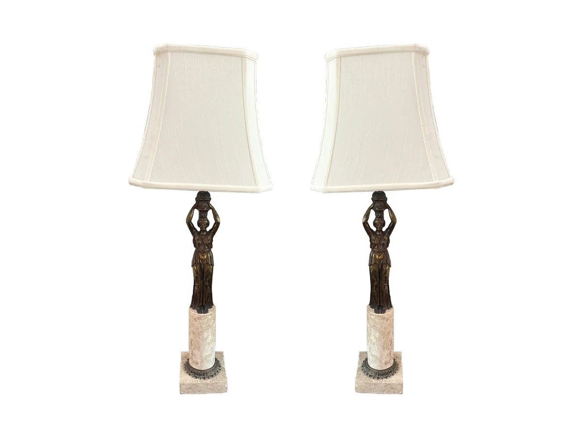 Bronze Figure Table Lamps