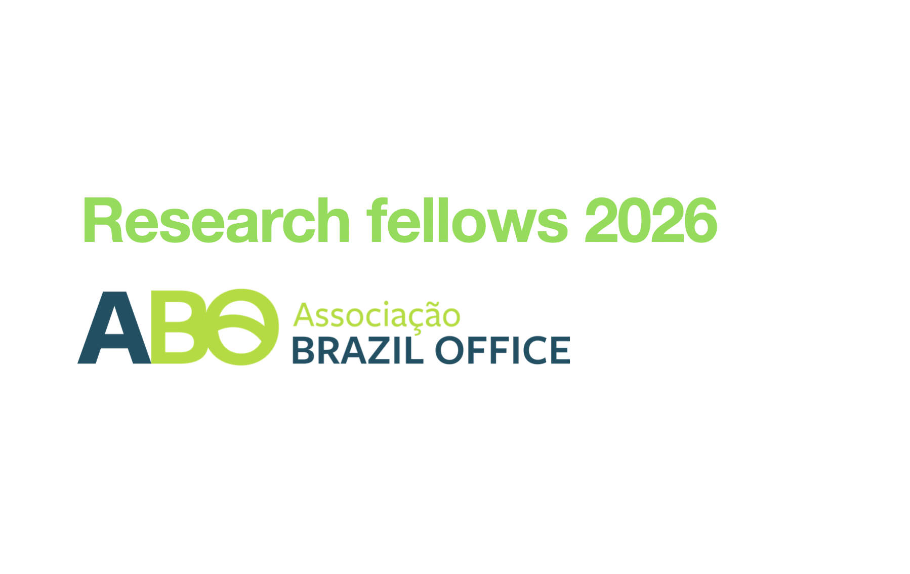 ABO anuncia 15 novos ‘research fellows’ para o ciclo de 2026