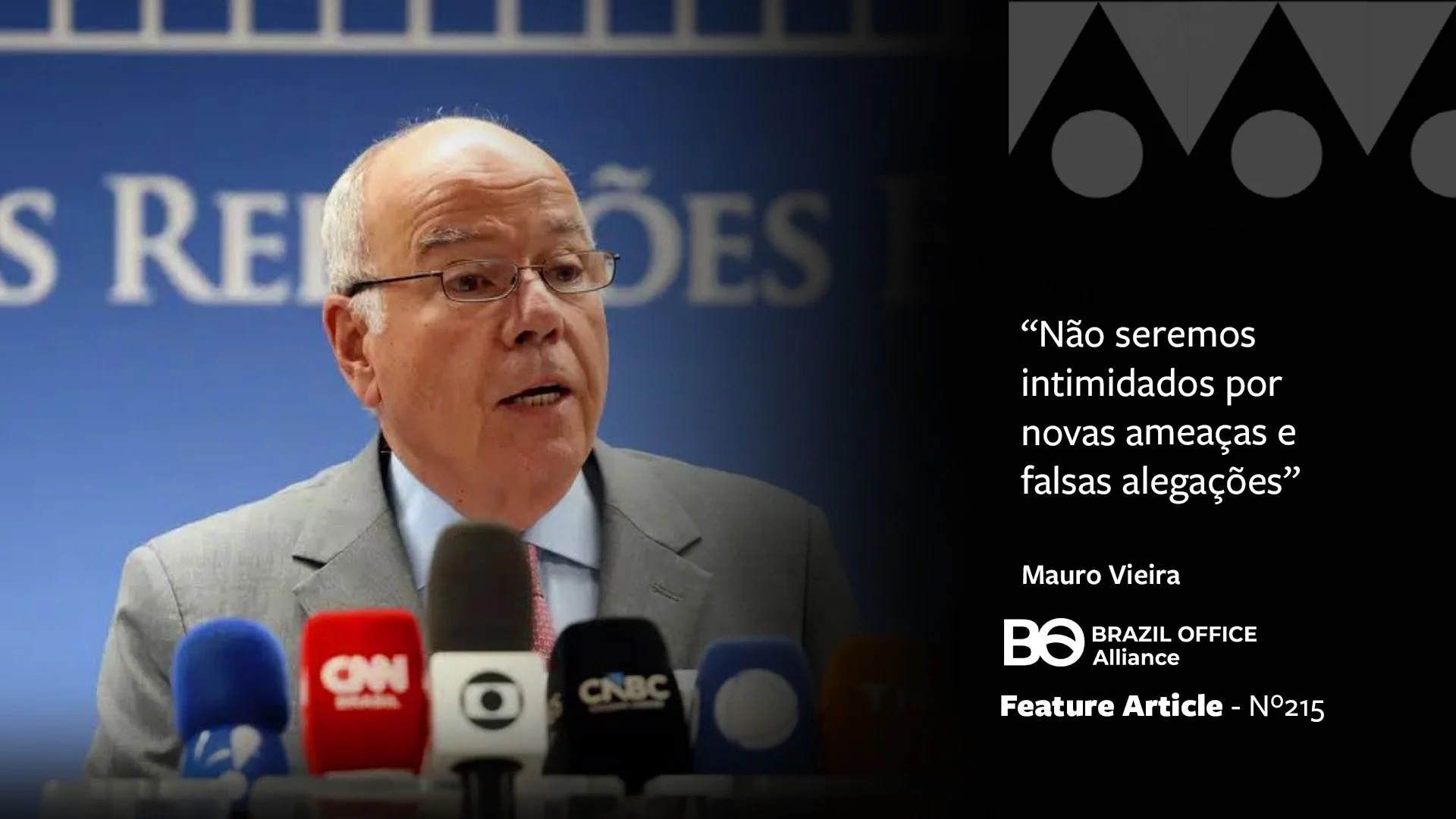 Suas Excelências, os fatos, na crise do tarifaço