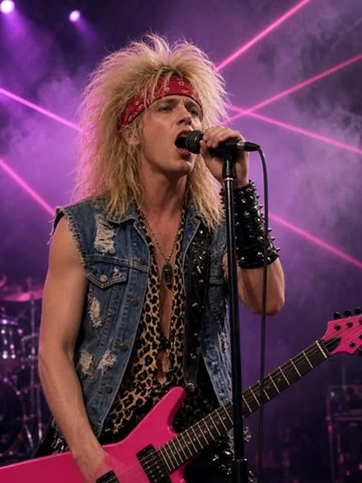 Blaze, AI 80s rock singer for custom singing telegram videos