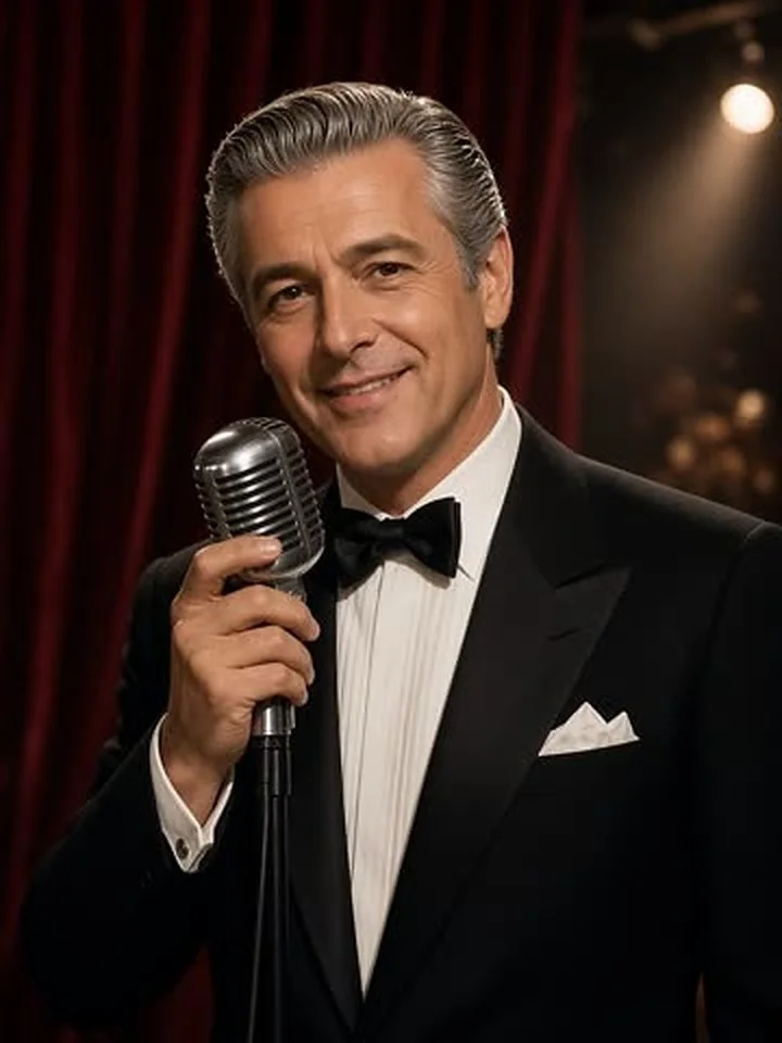 Monty Velvet, AI crooner singer for custom singing telegram videos