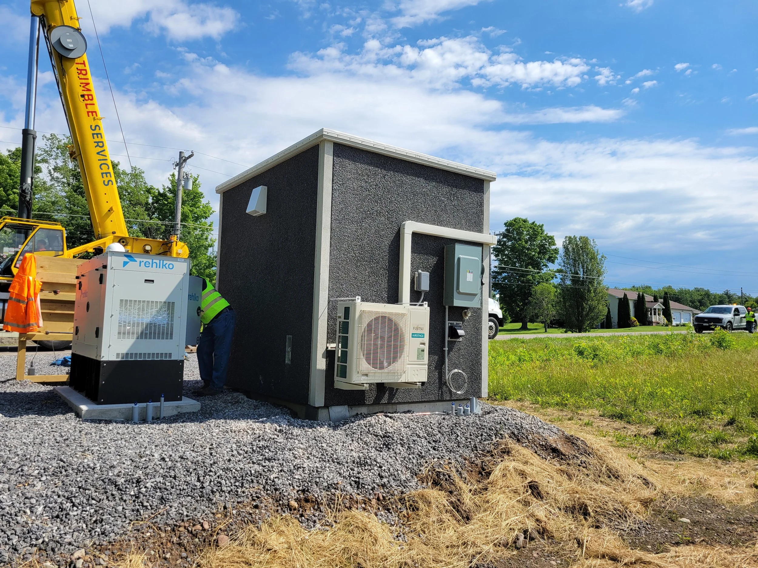 Oswego - Fulton Fiber Hut Install