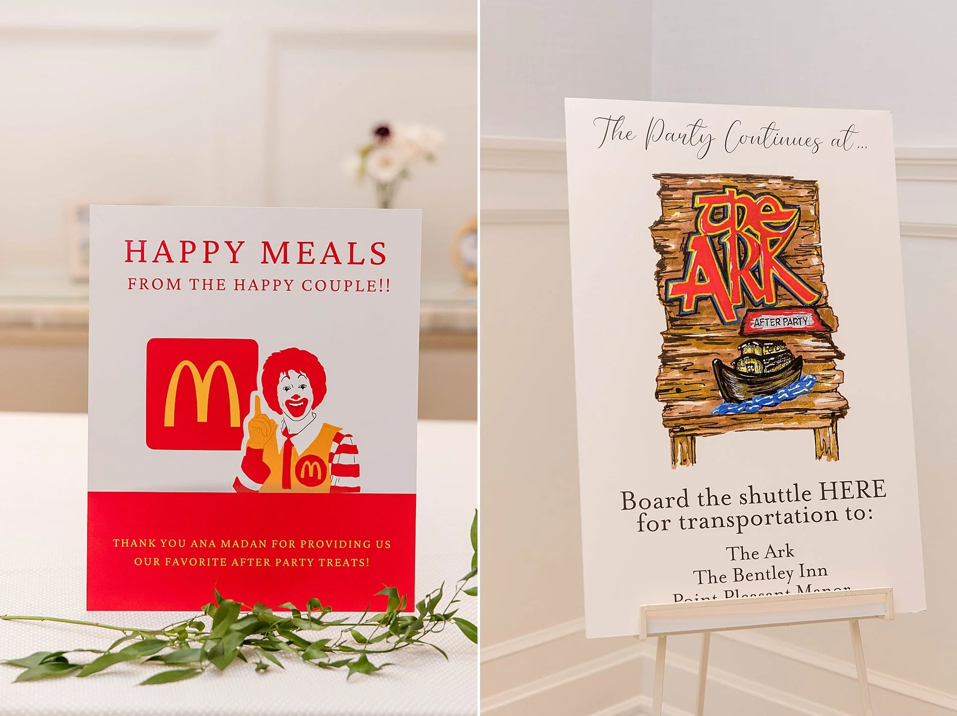  wedding reception details and signs  