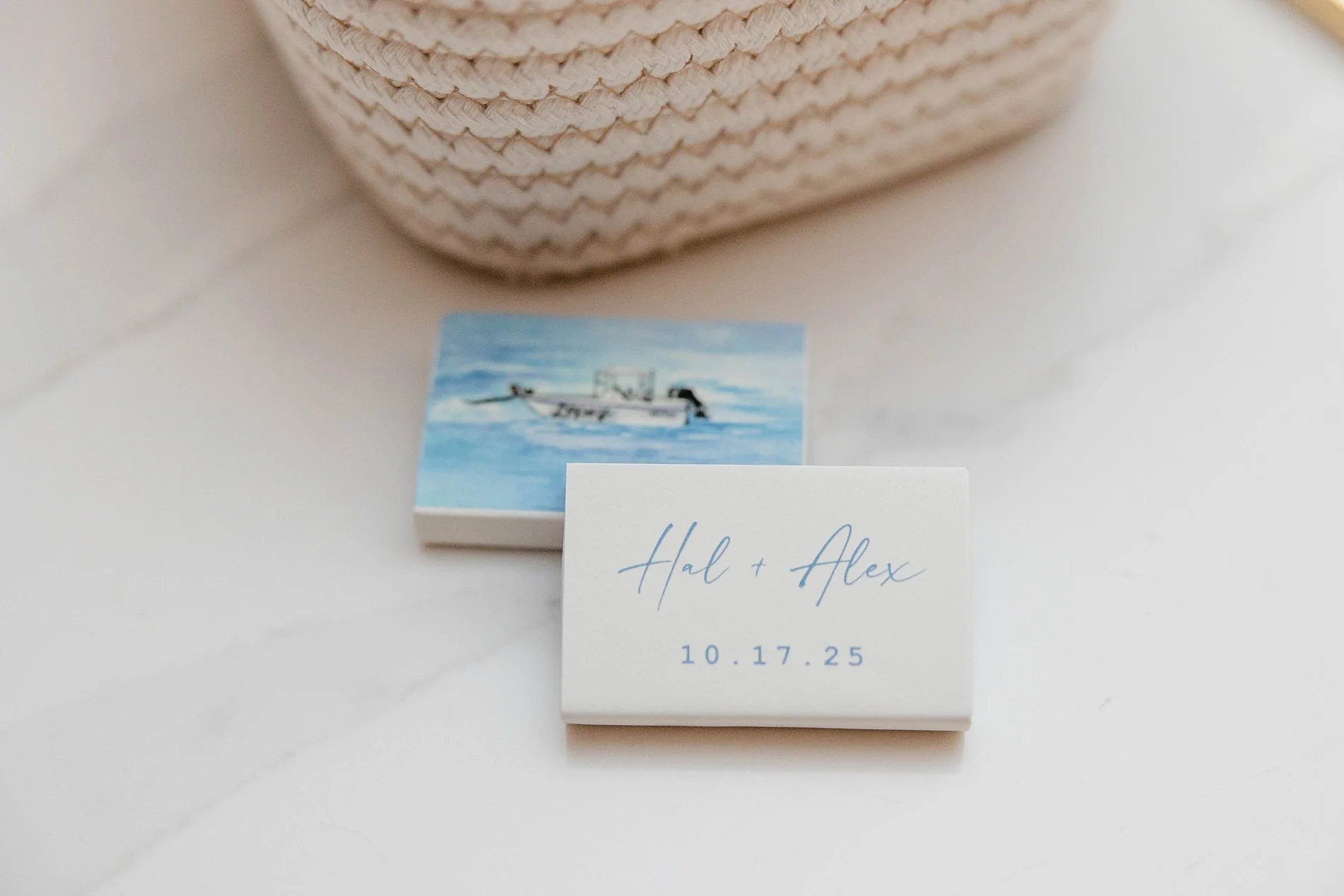 custom matchbox favors 