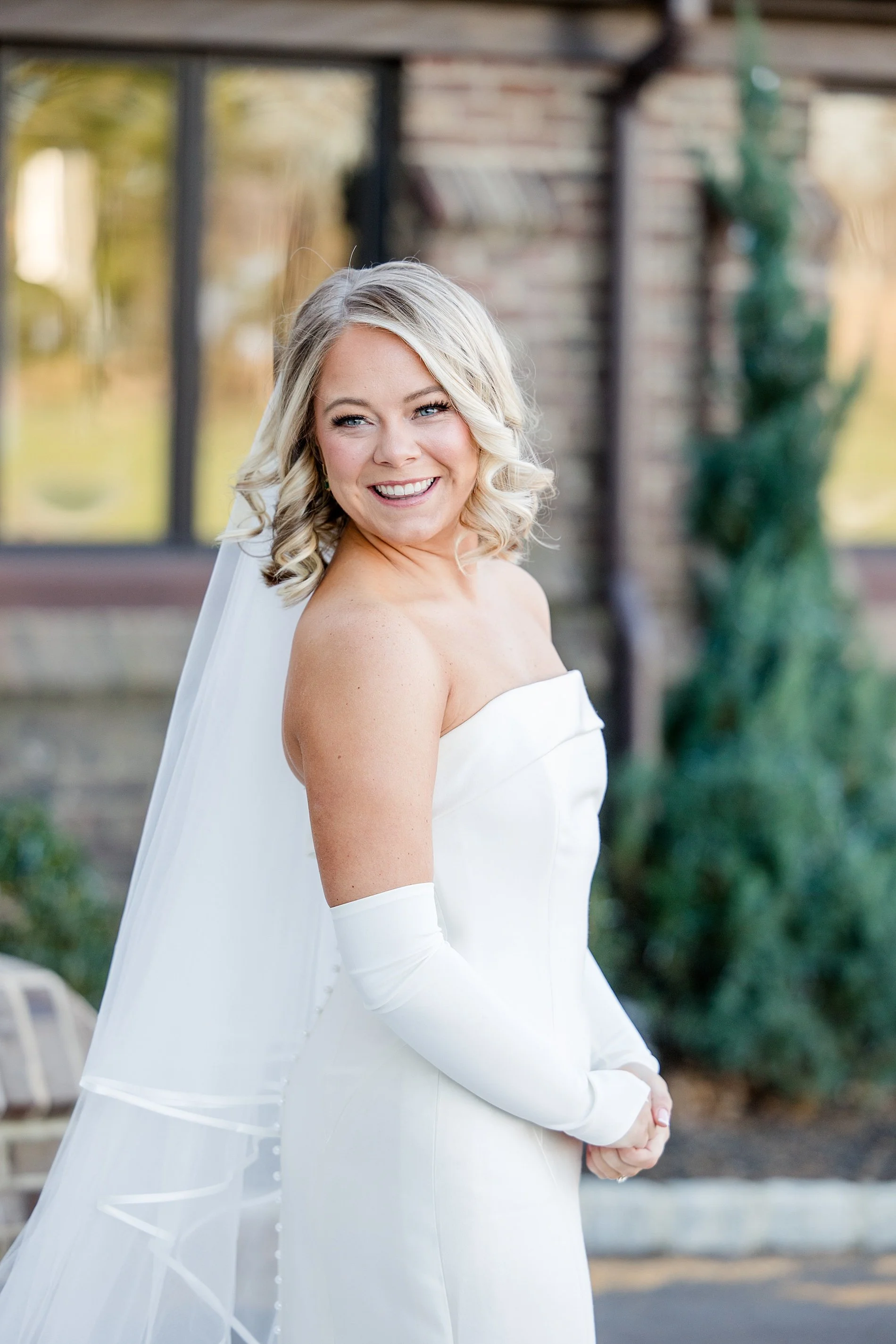  Bridal photos from elegant winter wedding at TillingHouse in NJ  