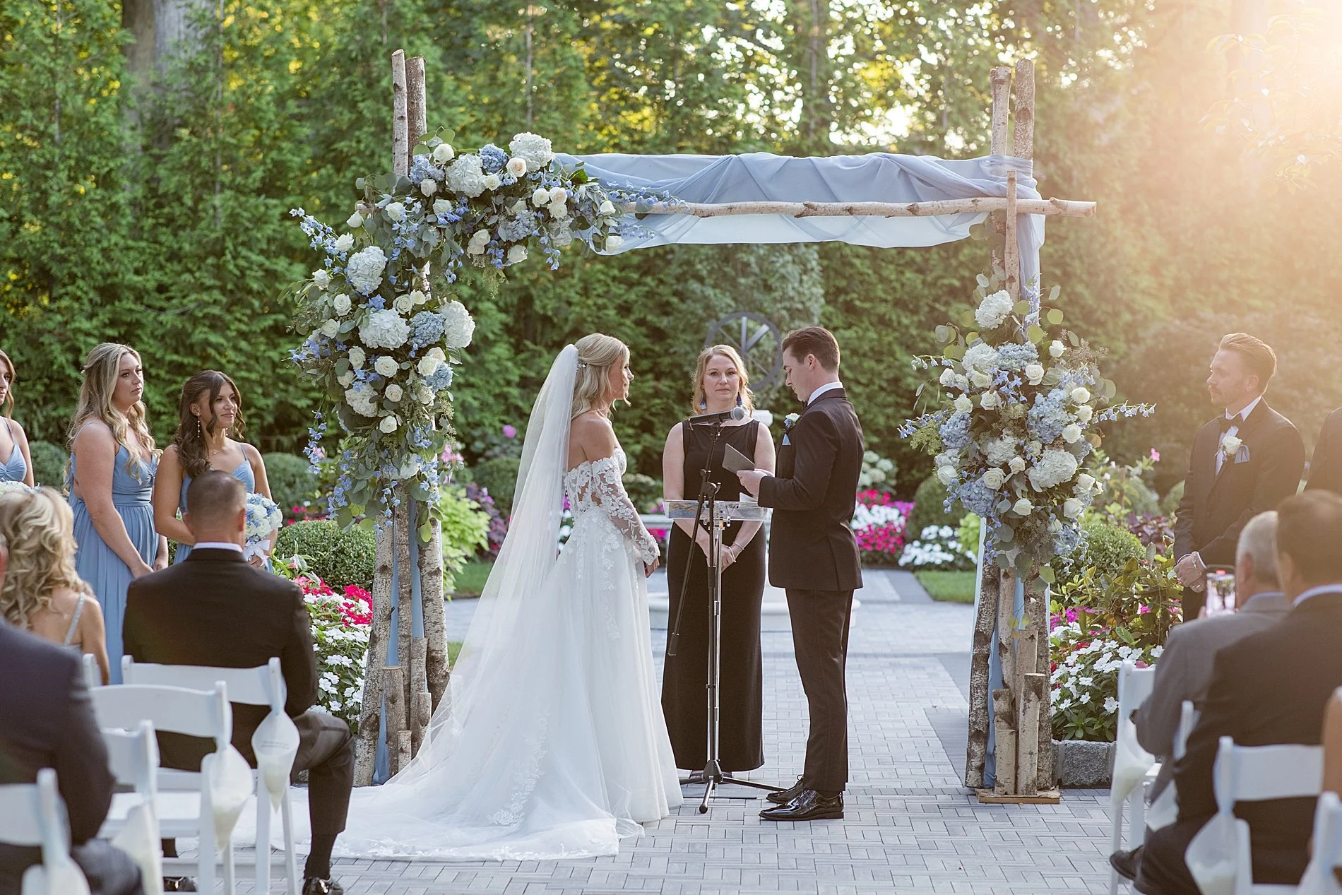  NJ wedding ceremony at Estate of Florentine Gardens  
