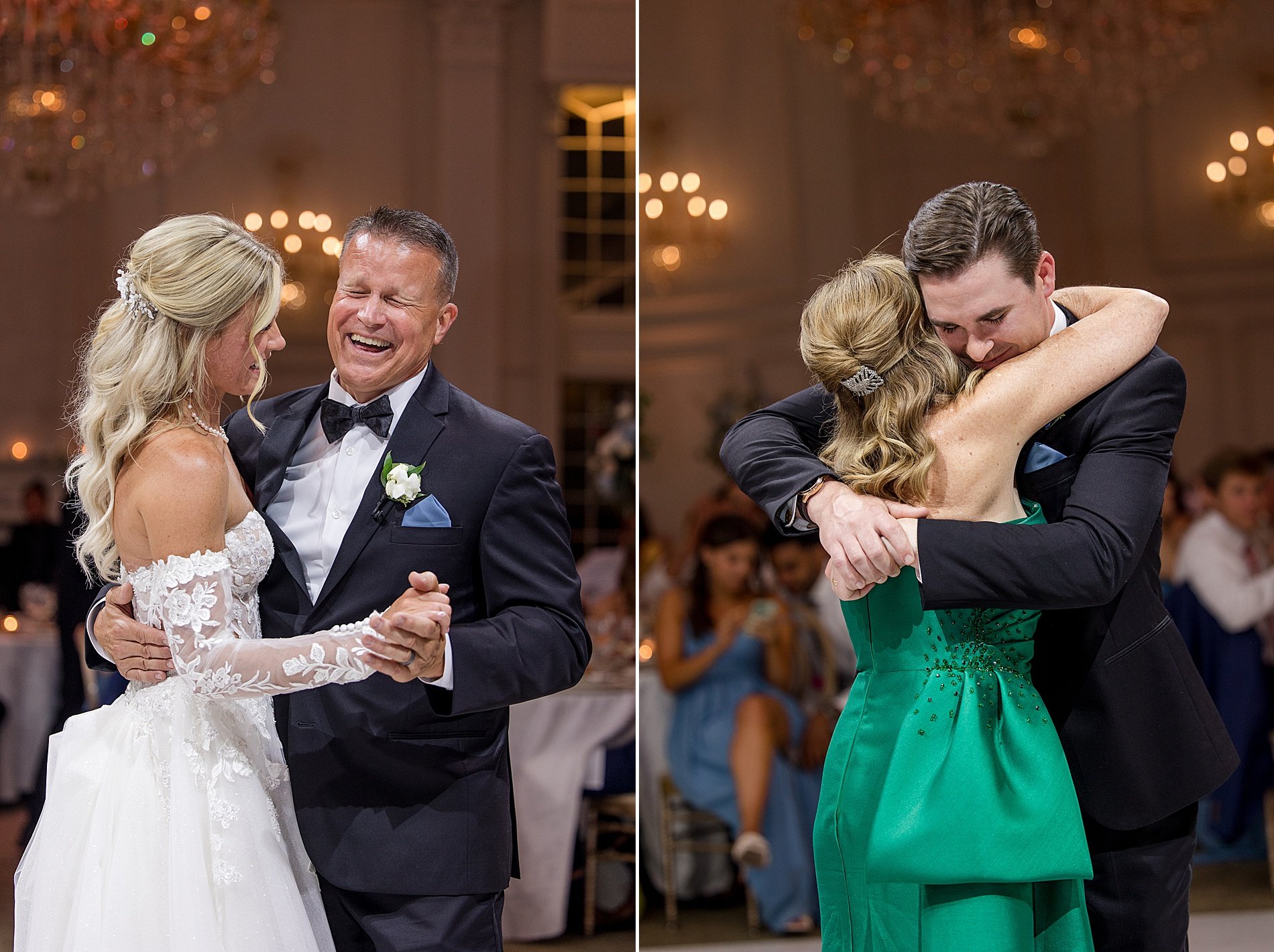  parent dances at wedding reception 