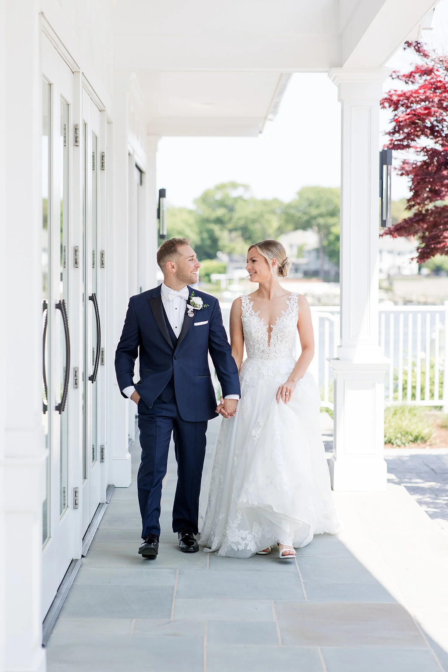  bride and groom wedding photos from NJ Wedding at Crystal Point Yacht Club  