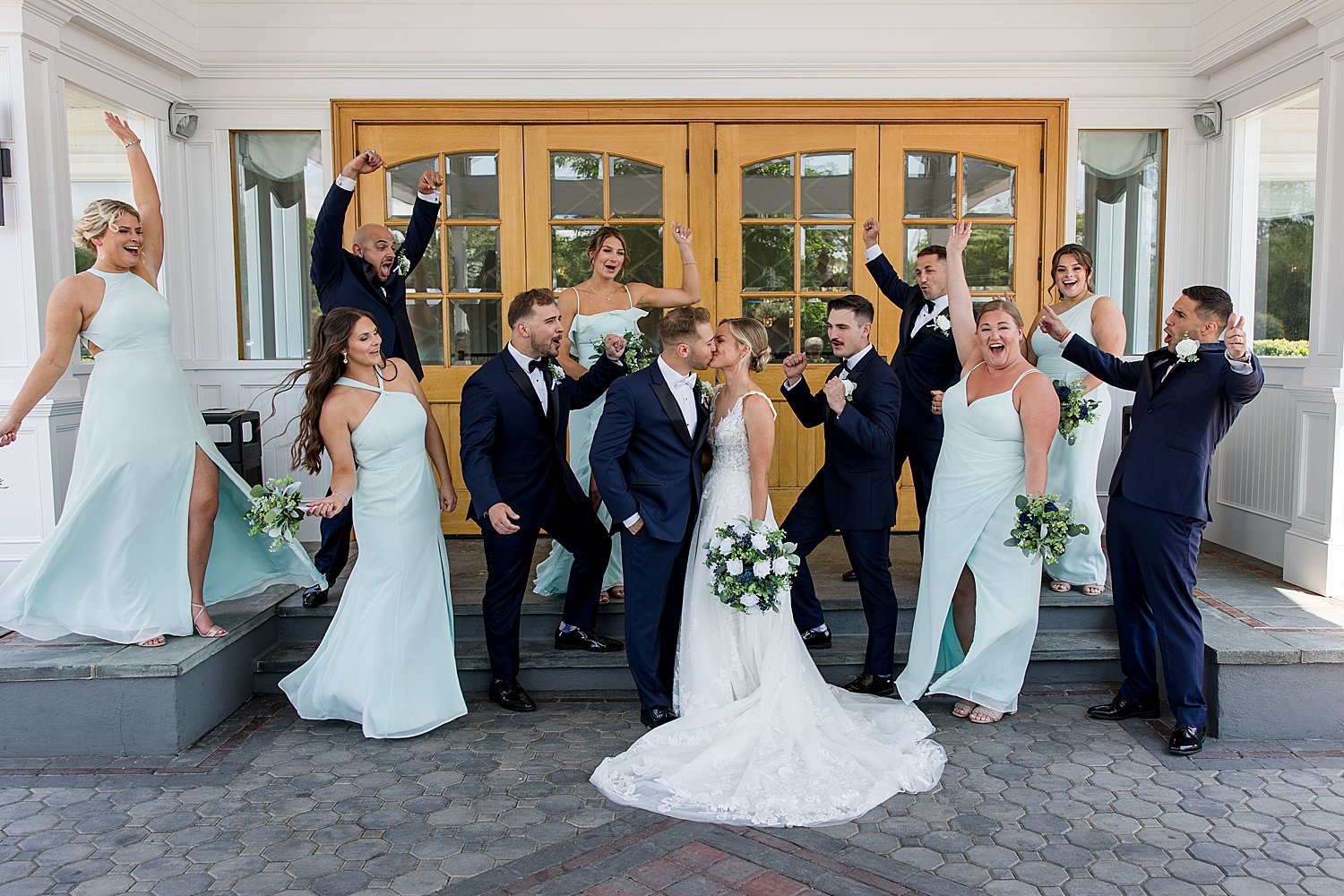  wedding party photos from Crystal Point Yacht Club Wedding  