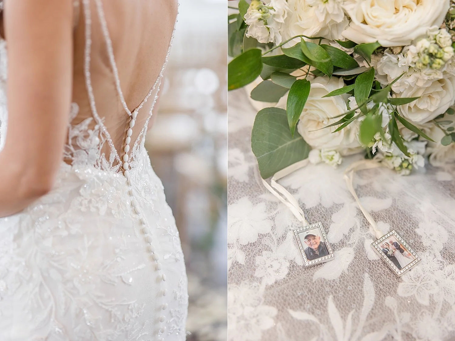  wedding dress and floral details  