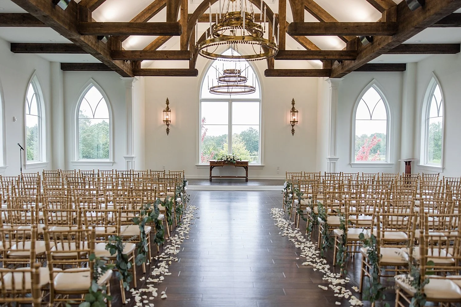  wedding ceremony inside chapel at Park Savoy Estate 