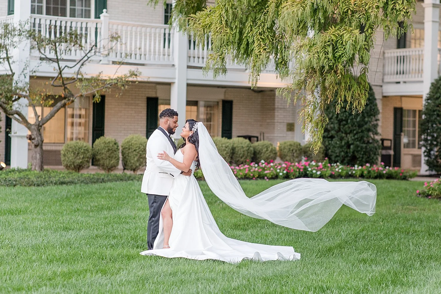  timeless wedding photos on lawn from  Madison Hotel Wedding 