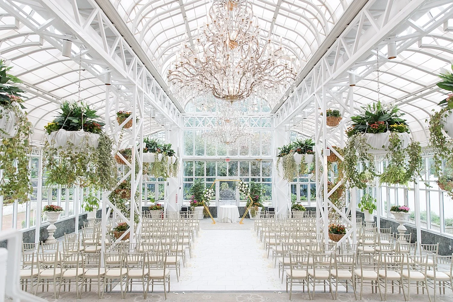 Madison Hotel Wedding ceremony at The Conservatory