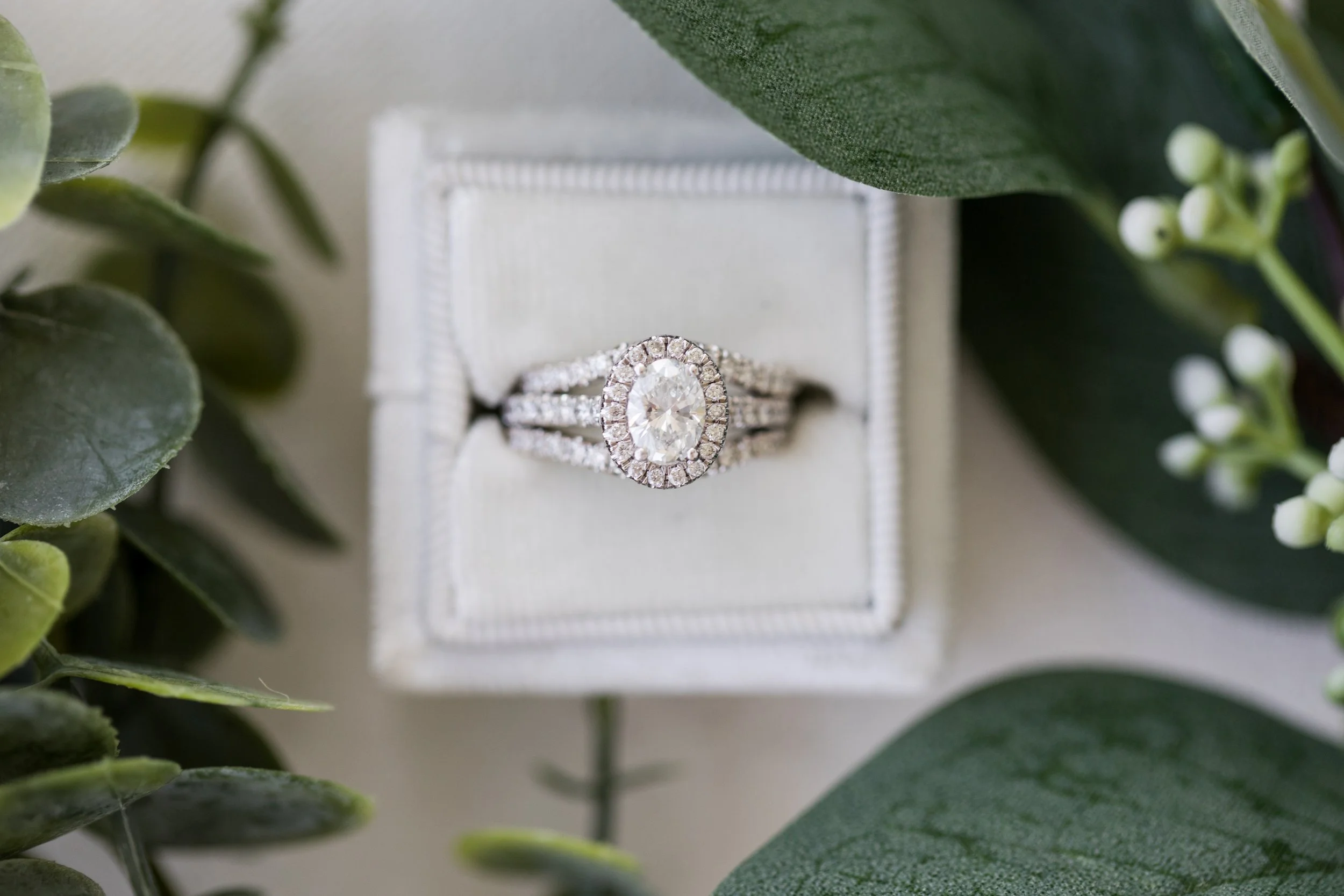 Engagement ring close-up detail photo by NJ Wedding Photographer, Jessica Anne Photography.
