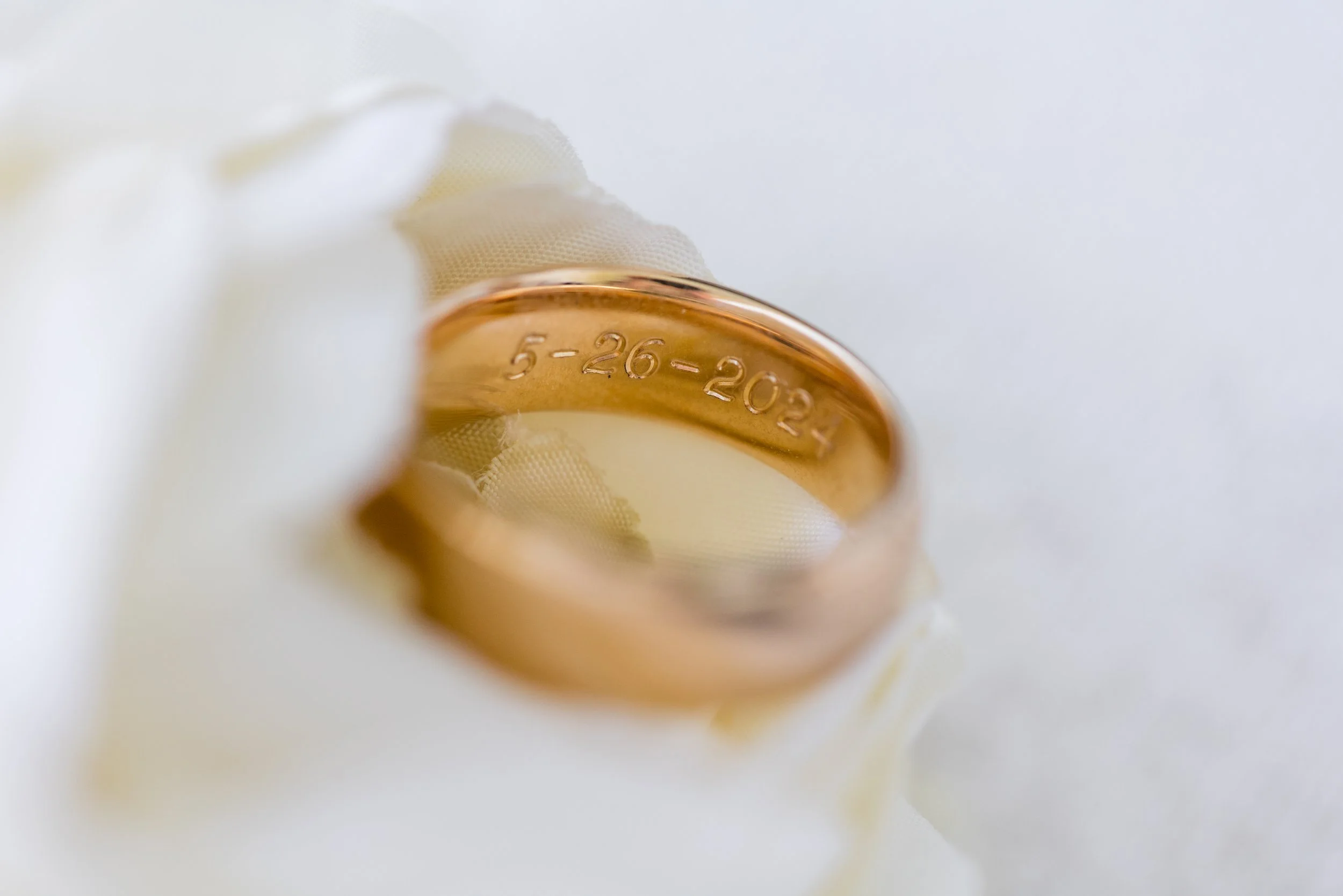 Ring inscription details shot by Jessica Anne Photography, NJ