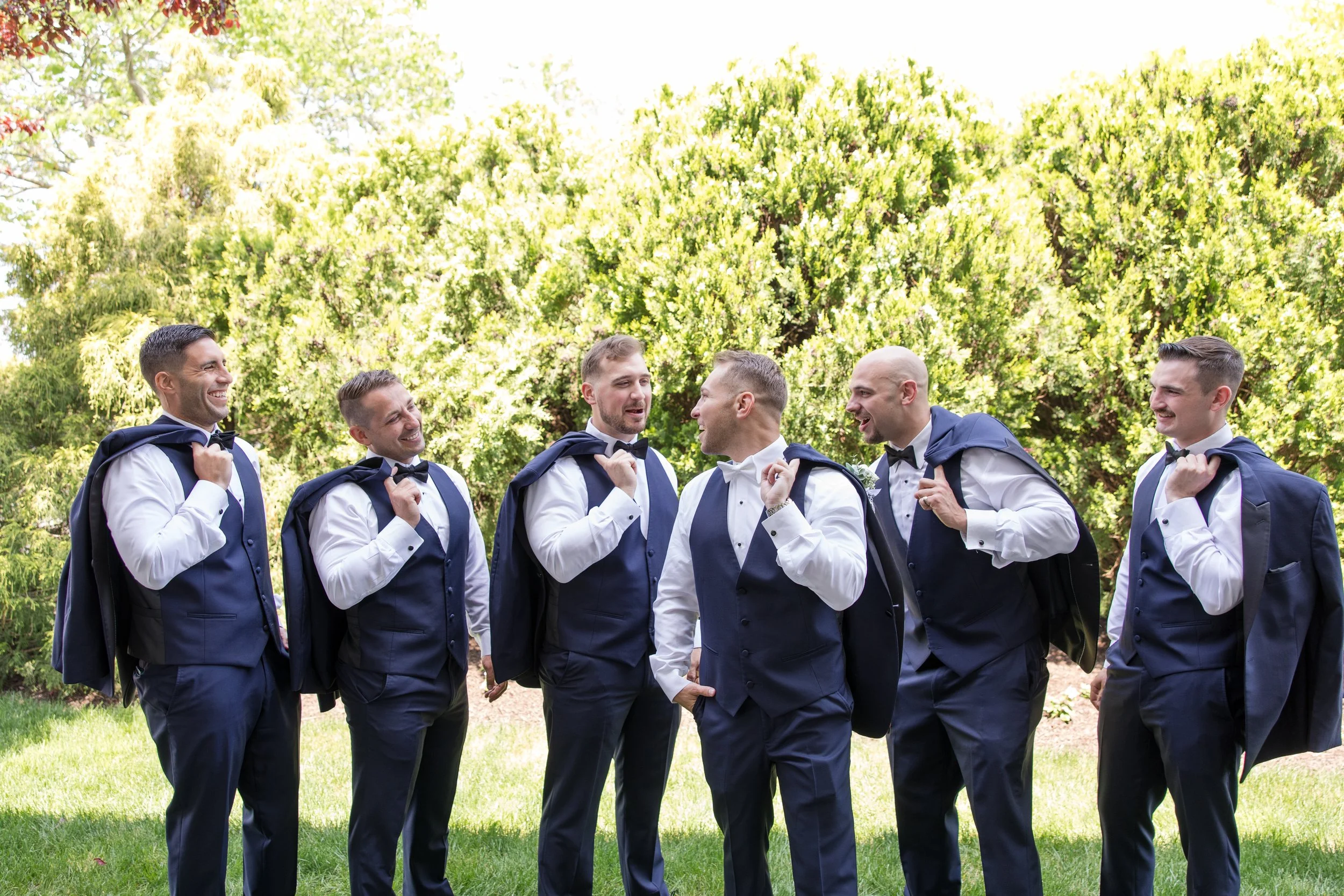 Groomsman candid photo. Photo by Jessica Anne Photography, wedding photographer in New Jersey