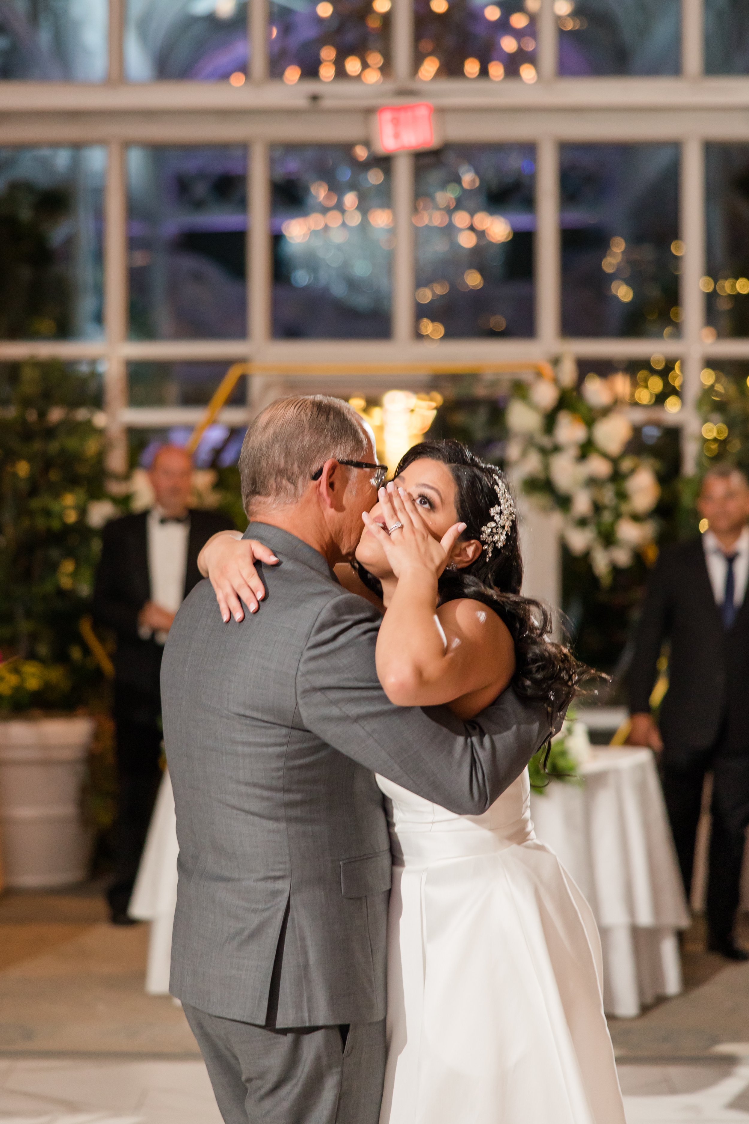 Tearful father of the bride dance photo. Taken at The Park Savoy Estate in Florham Park, NJ by Jessica Anne Photography