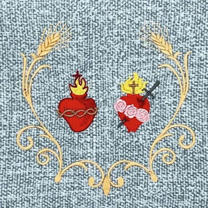 Two hearts in frame