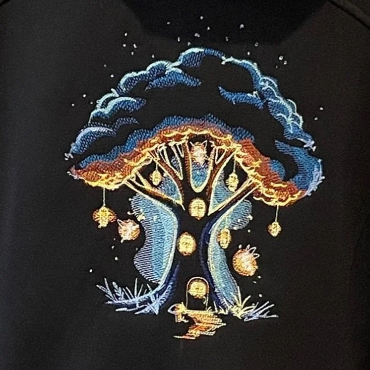 Fairy Treehouse, 6.85”w x 8.66”h,

35882 stitches
