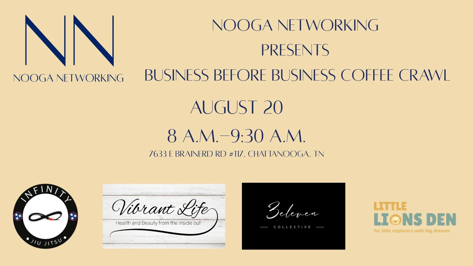Nooga Networking Business BEFORE Business at Infinity Jiu Jitsu