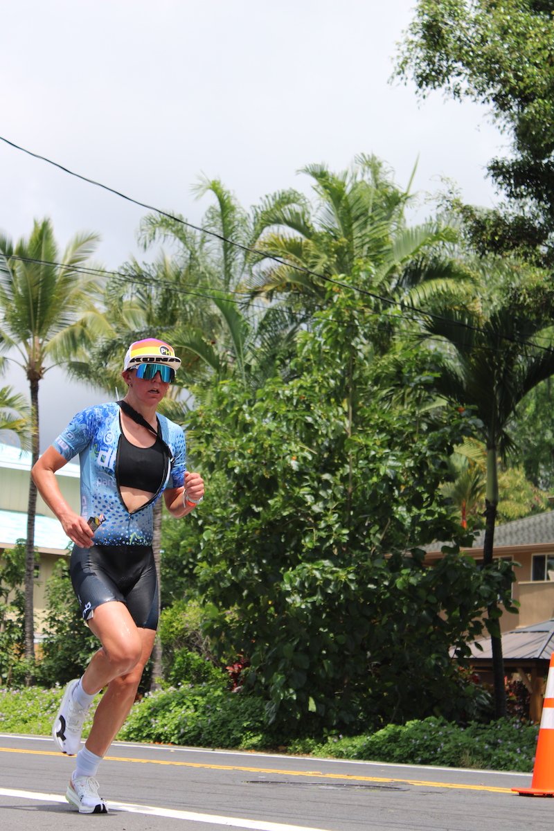 Fenella Langridge at her first Kona