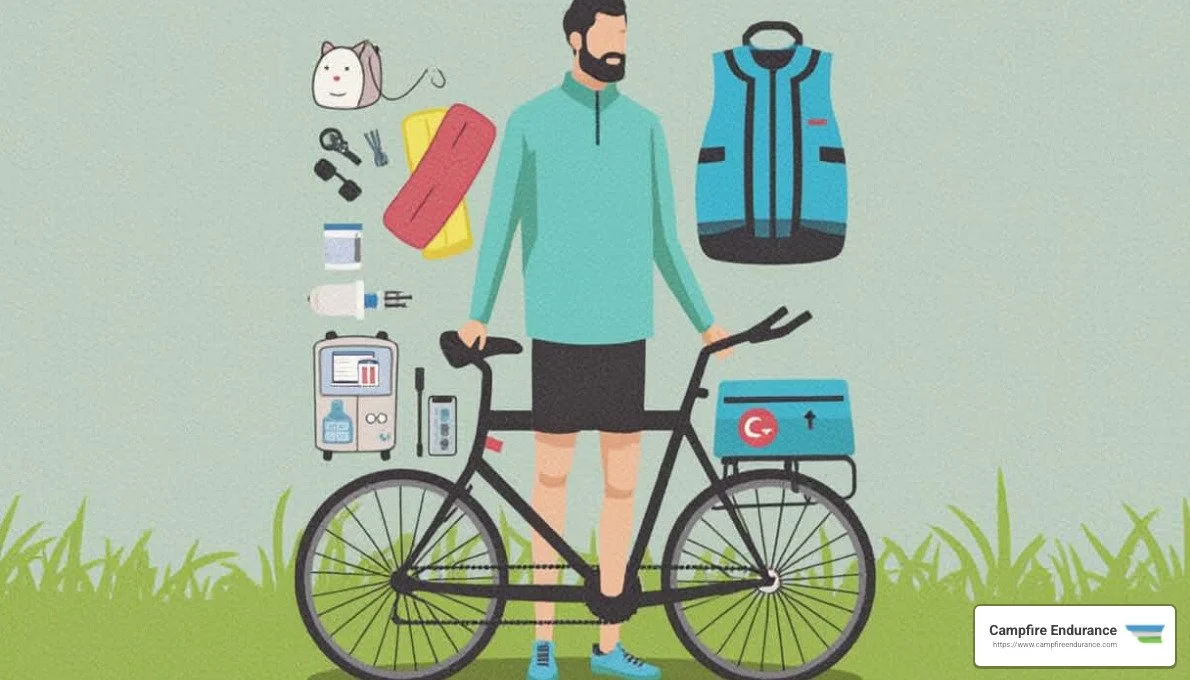 Cycling gear essentials - cycling holiday packing list