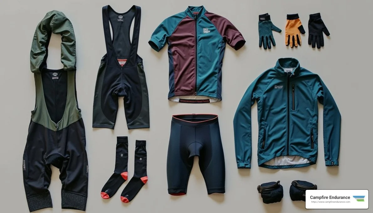 Cycling clothing essentials - cycling holiday packing list