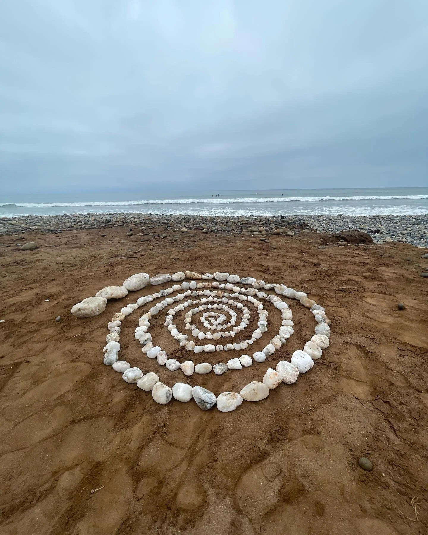 Made a rock spiral portal to welcome in my 29th year at dawn on the beach (3 weeks ago). It felt nice to spend time being slow and in my own company. 

I asked the universe to send me into this next year with whatever gifts, losses and lessons I am r