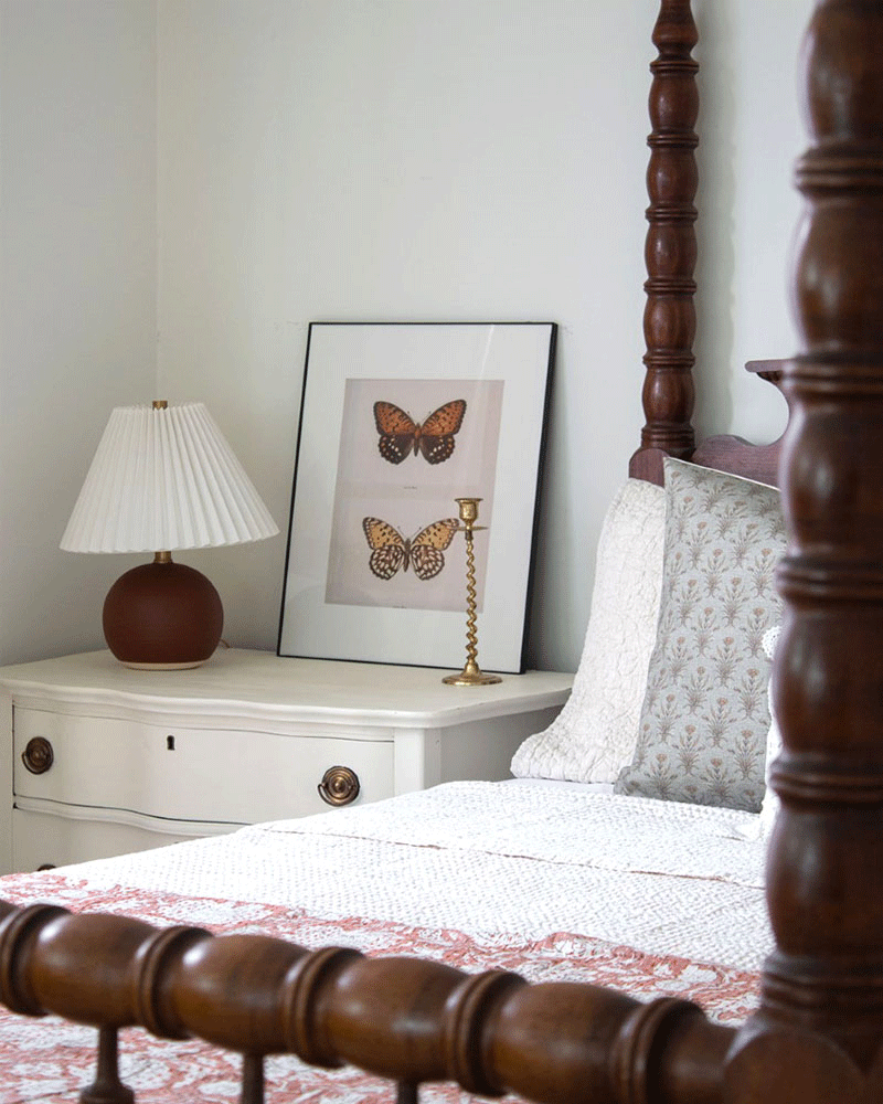 vintage botanical butterfly art