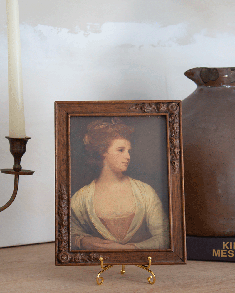 Portrait of woman vintage wall art 