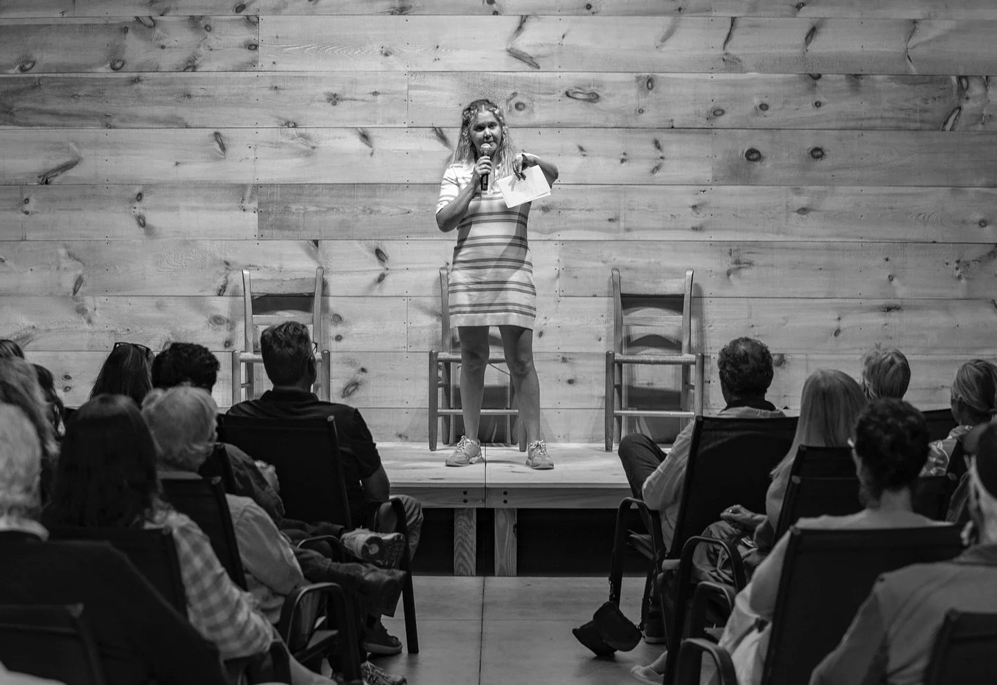 We are so grateful to Amy Schumer for agreeing to join us for our first annual FUNdraiser, “I just fell off of a horse, no seriously, I fell off a horse today.” and “Three years ago when I first heard about an idea for a place to me