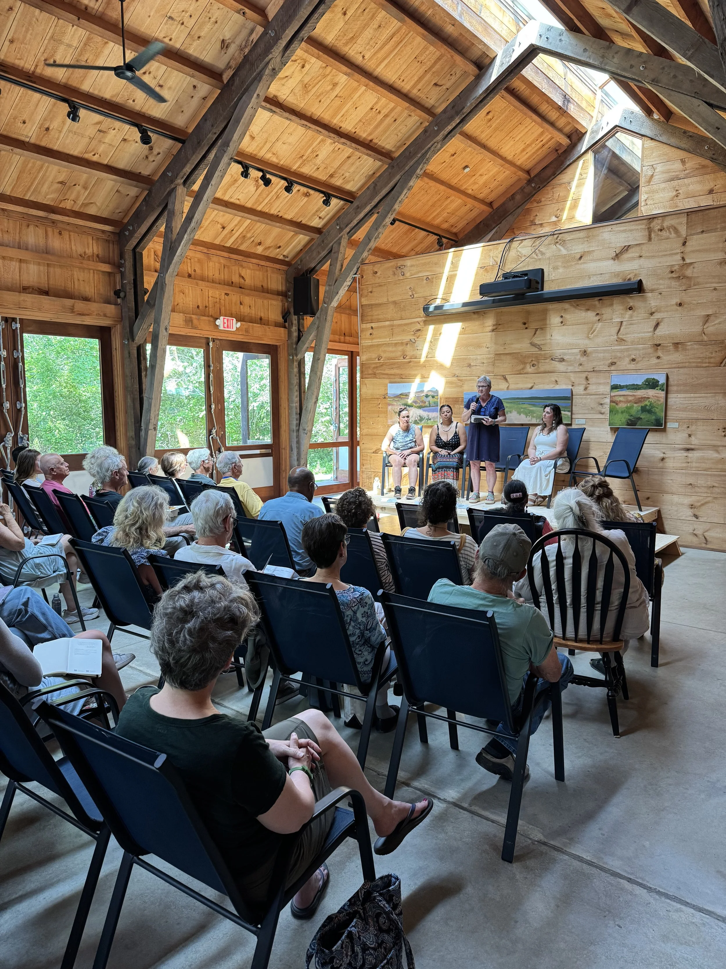 The "Wampanoag Voices: Enriching the Climate Conversation" panel discussion