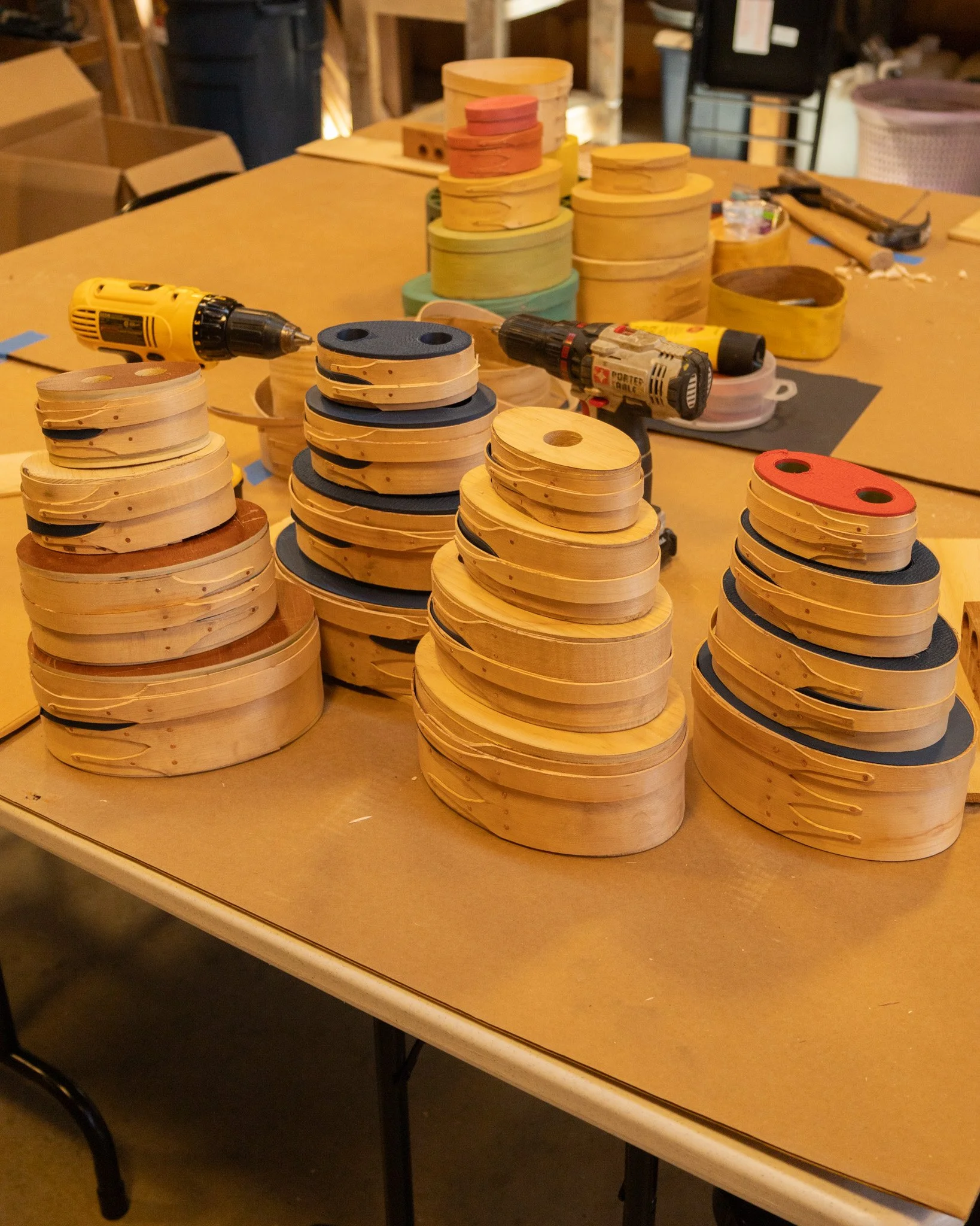 A Shaker-box woodworking class