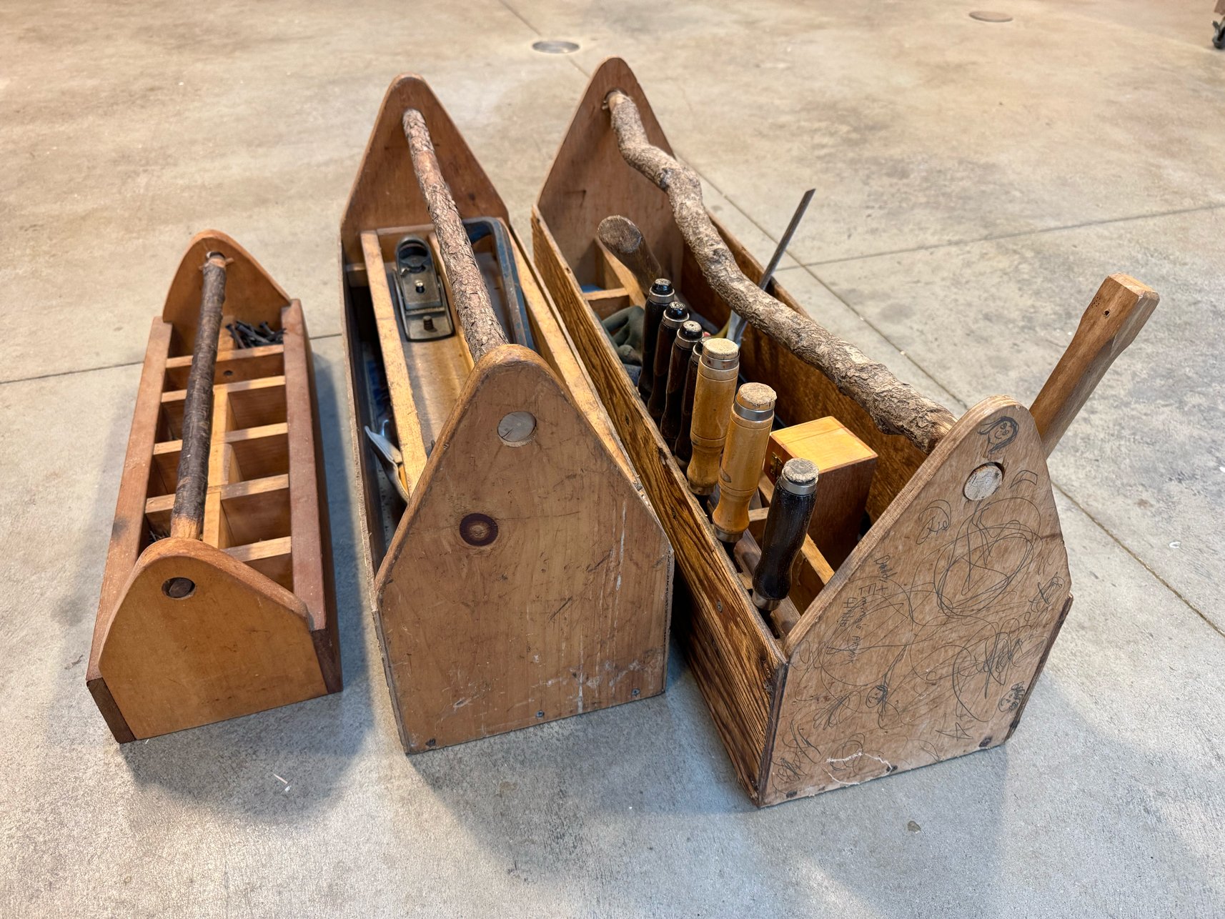 A toolbox woodworking class