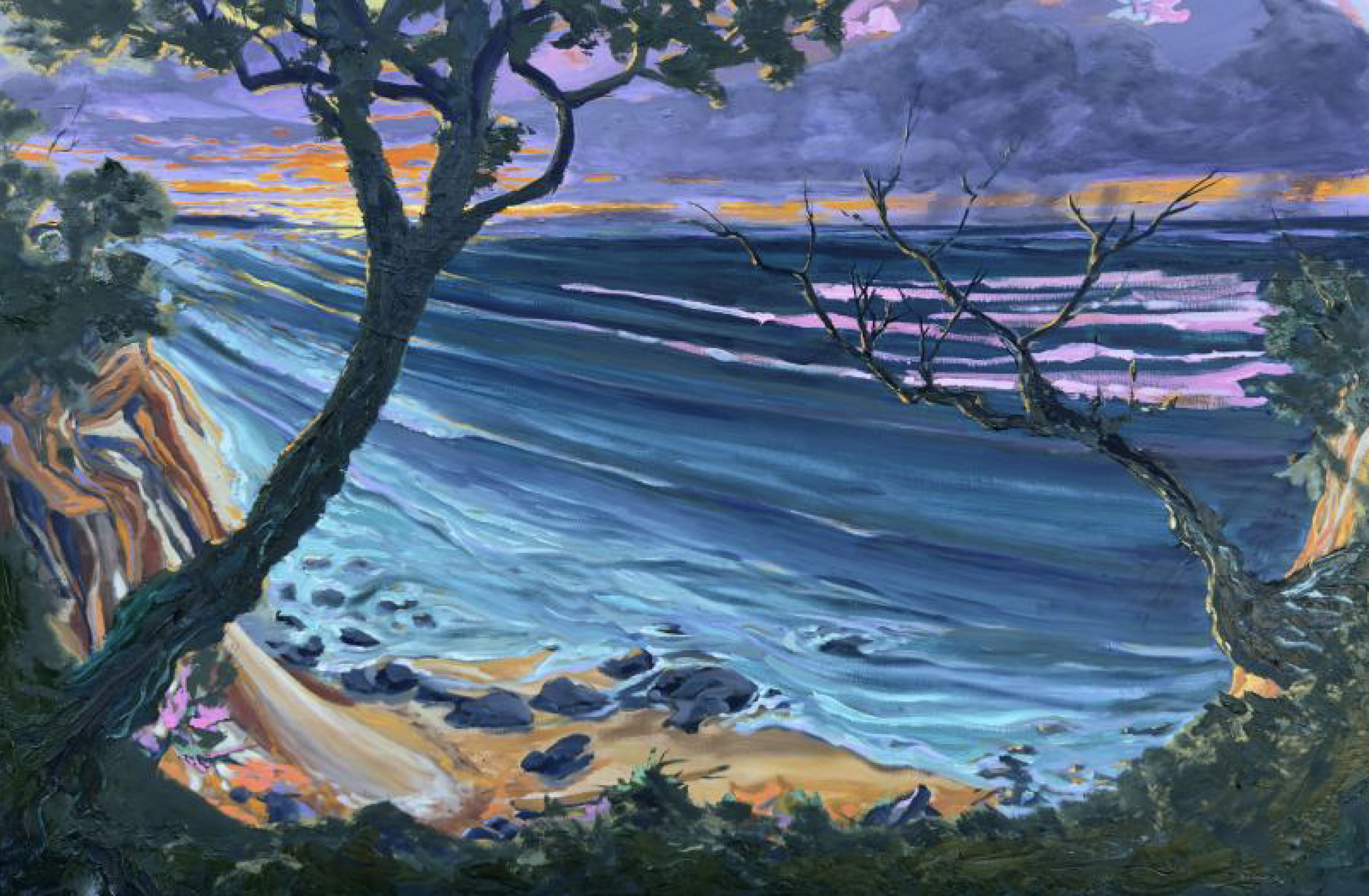 The Cliff · 40”x60” · Oil on Linen · 2026 (SOLD)