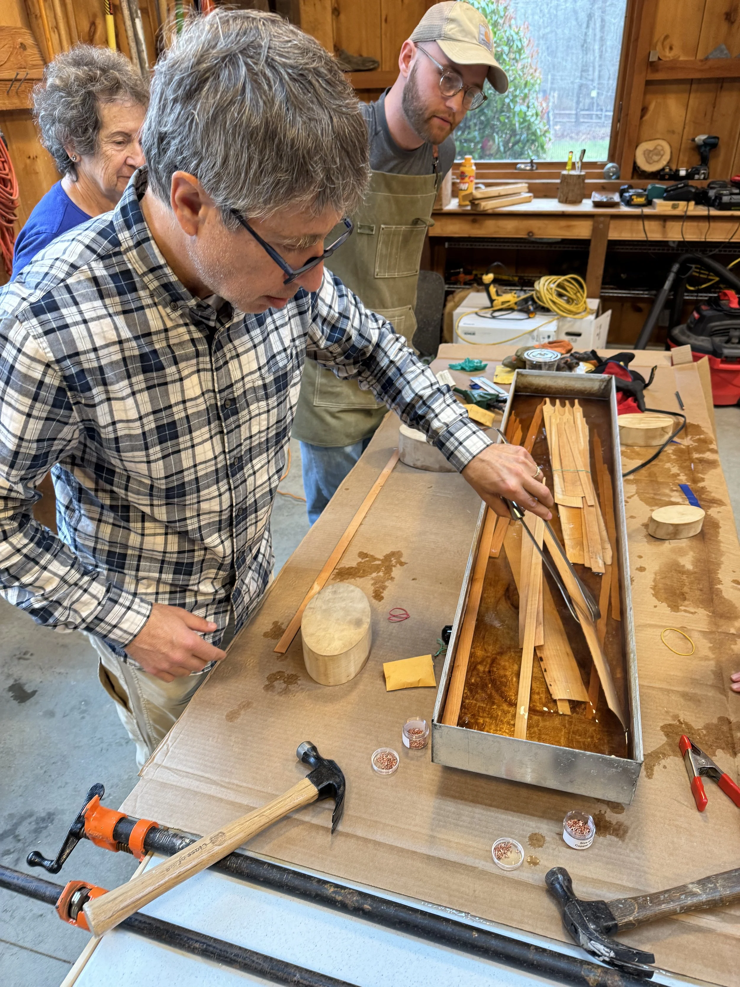 The Shaker-box woodworking class