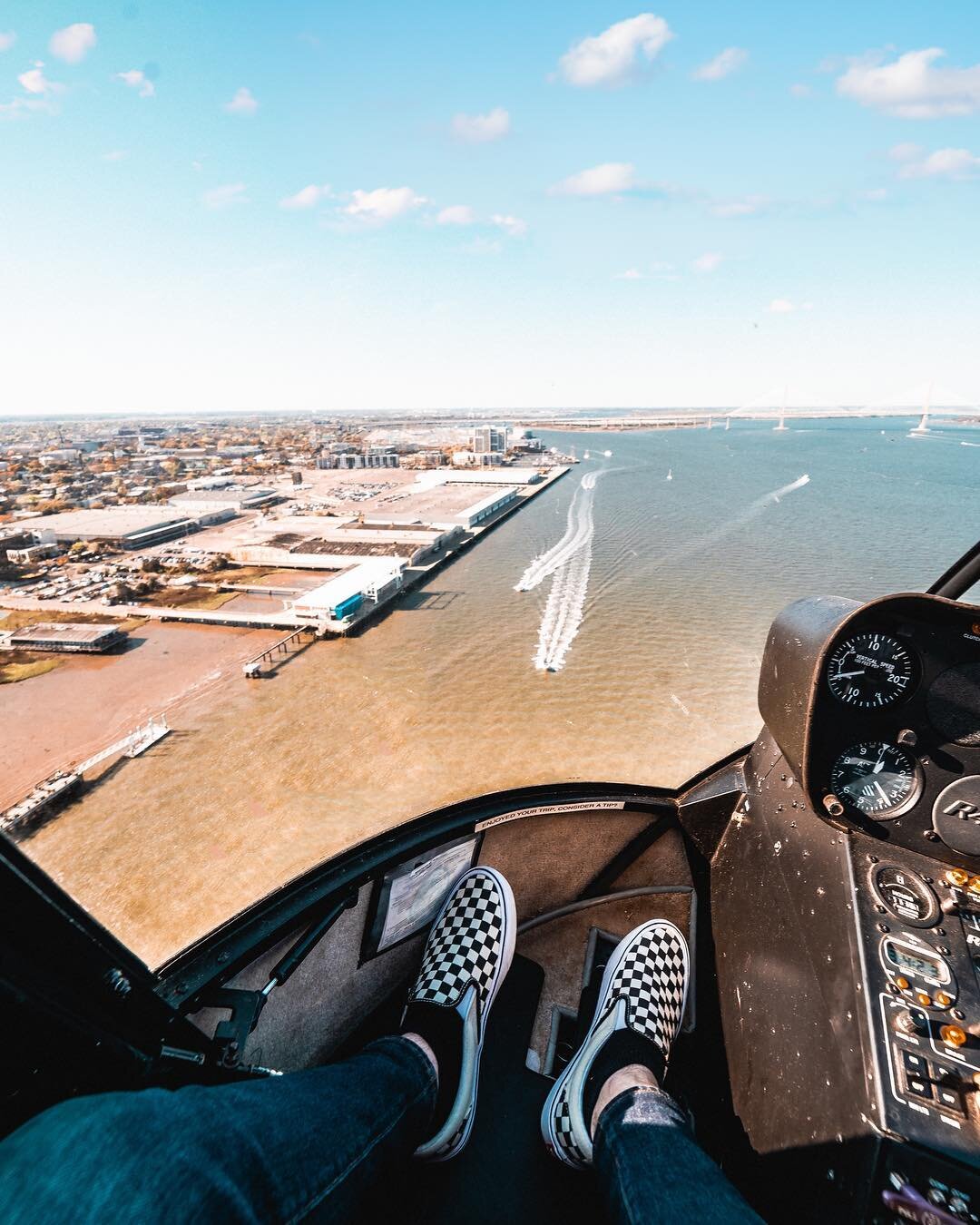 Told y&rsquo;all I was taking my photography to new heights 😏
&bull;
&bull;
&bull;
&bull;
&bull;
 #adventure #travel #up #photographer #photography #charleston #sc #coast #eastcoast #helicopter #sky #ocean #beach #shoreline #shoes #fromuphere #trave