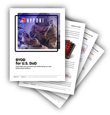 Hypori Halo BYOD for the DOD whitepaper explaining how the Army and National Guard use Hypori to securely access NIPRnet.