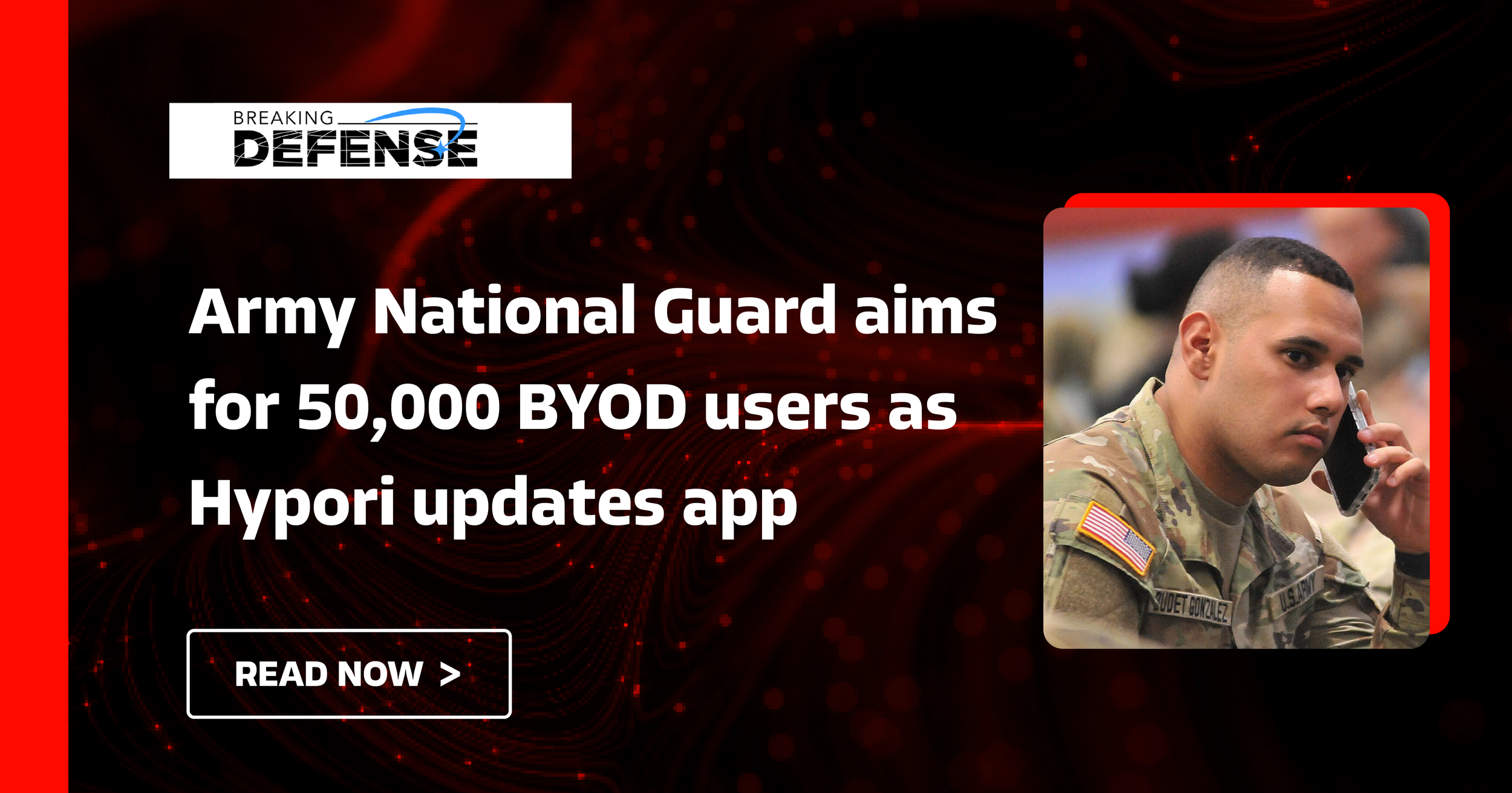 Breaking Defense article about Army National Guard aiming for 50k byod users as Hypori updates its app